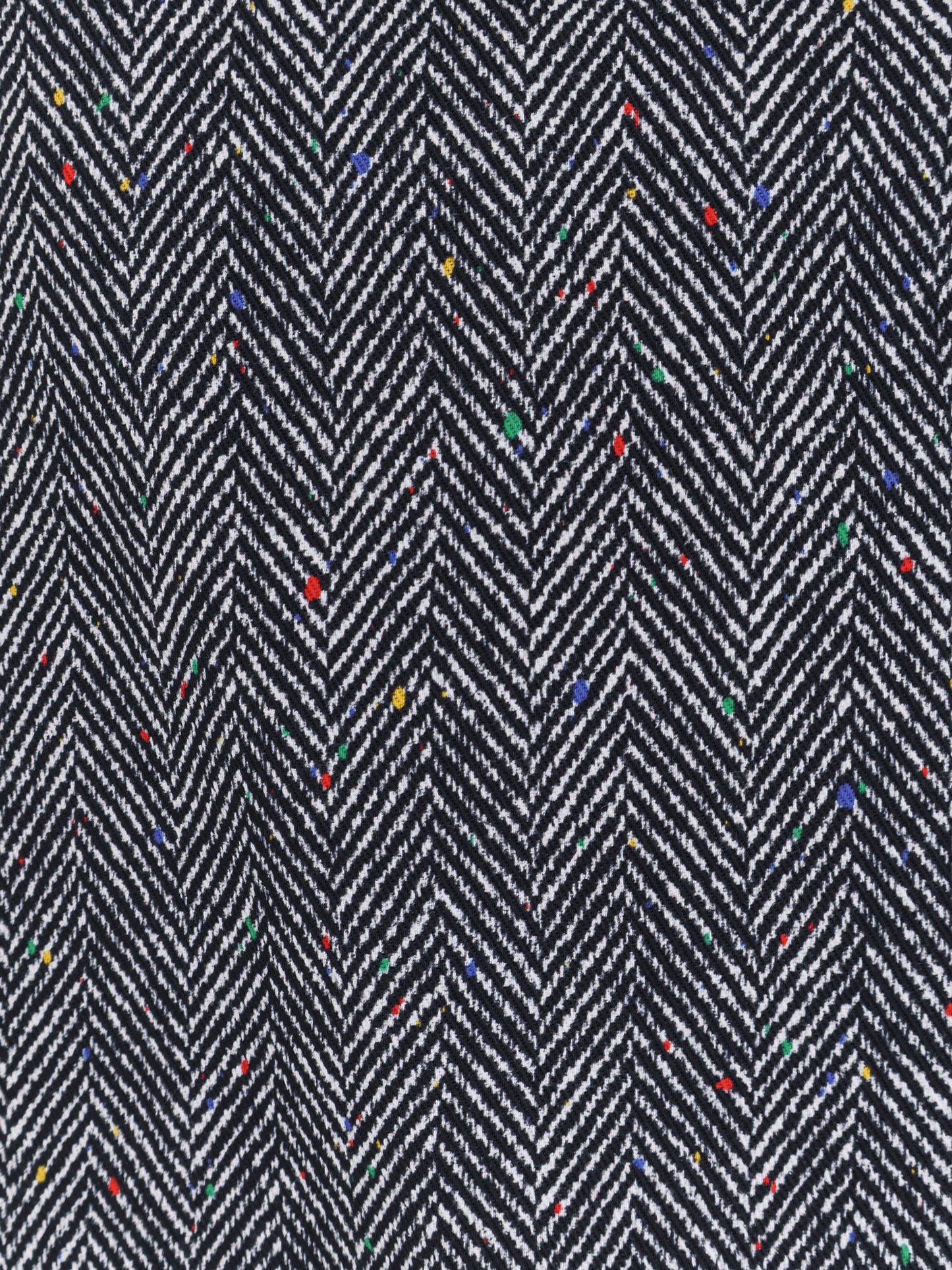 Herringbone motif cotton skirt