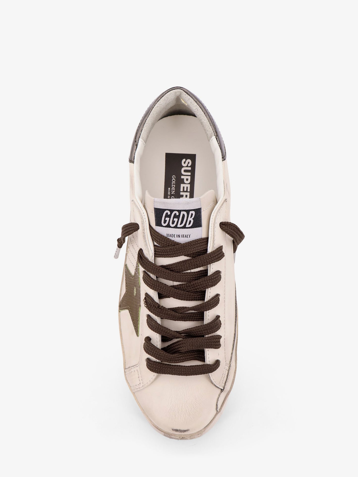 Super-star Classic with List low-top leather sneakers with used effect
