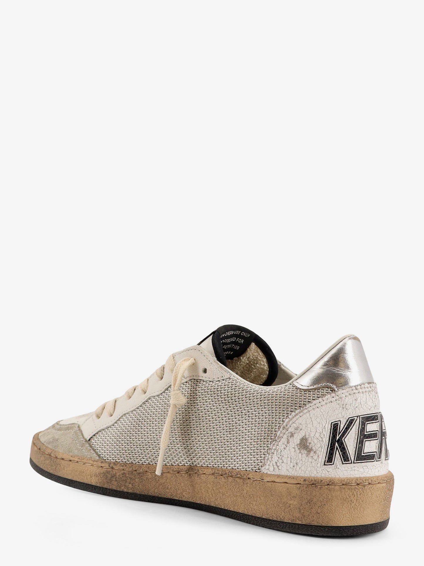 Ball Star mesh and leather low-top sneakers