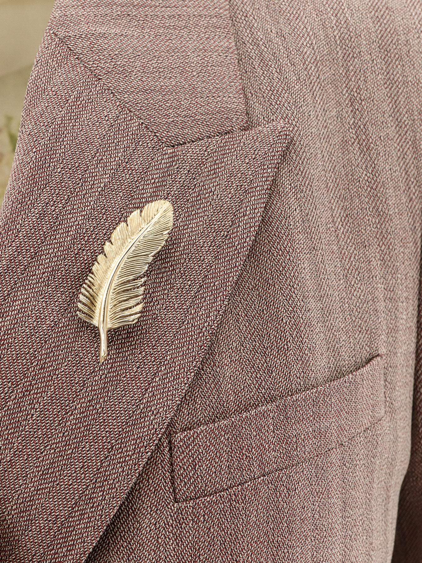 Diva herringbone virgin wool blazer