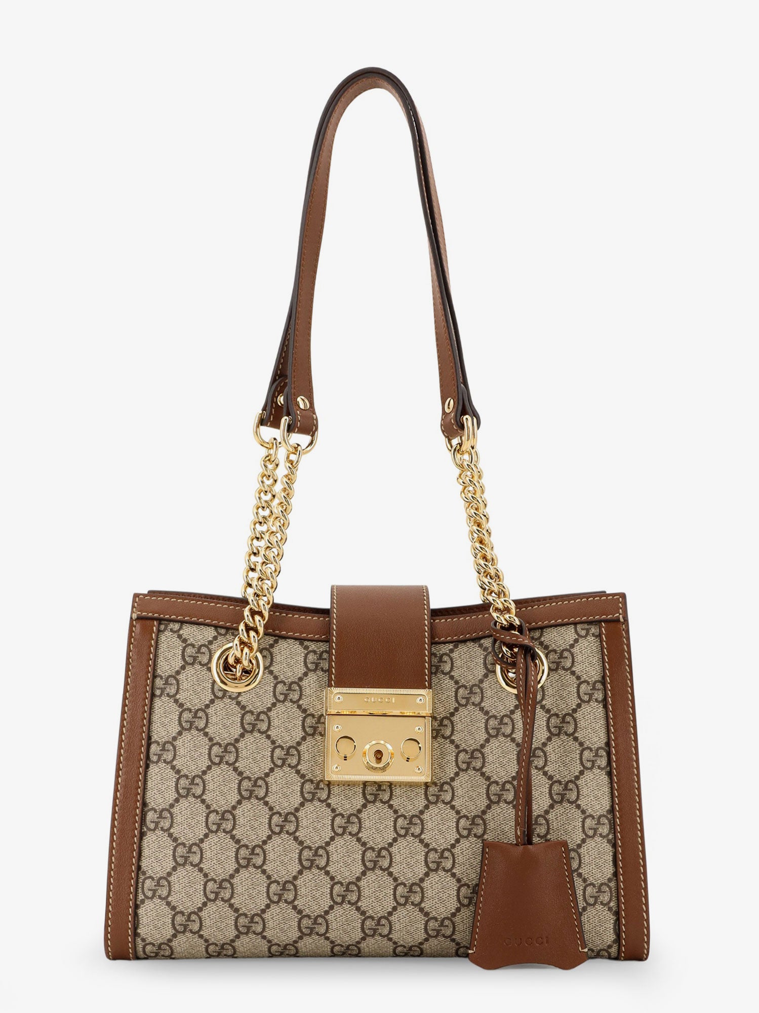 Padlock GG Supreme fabric shoulder bag GUCCI Nugnes1920