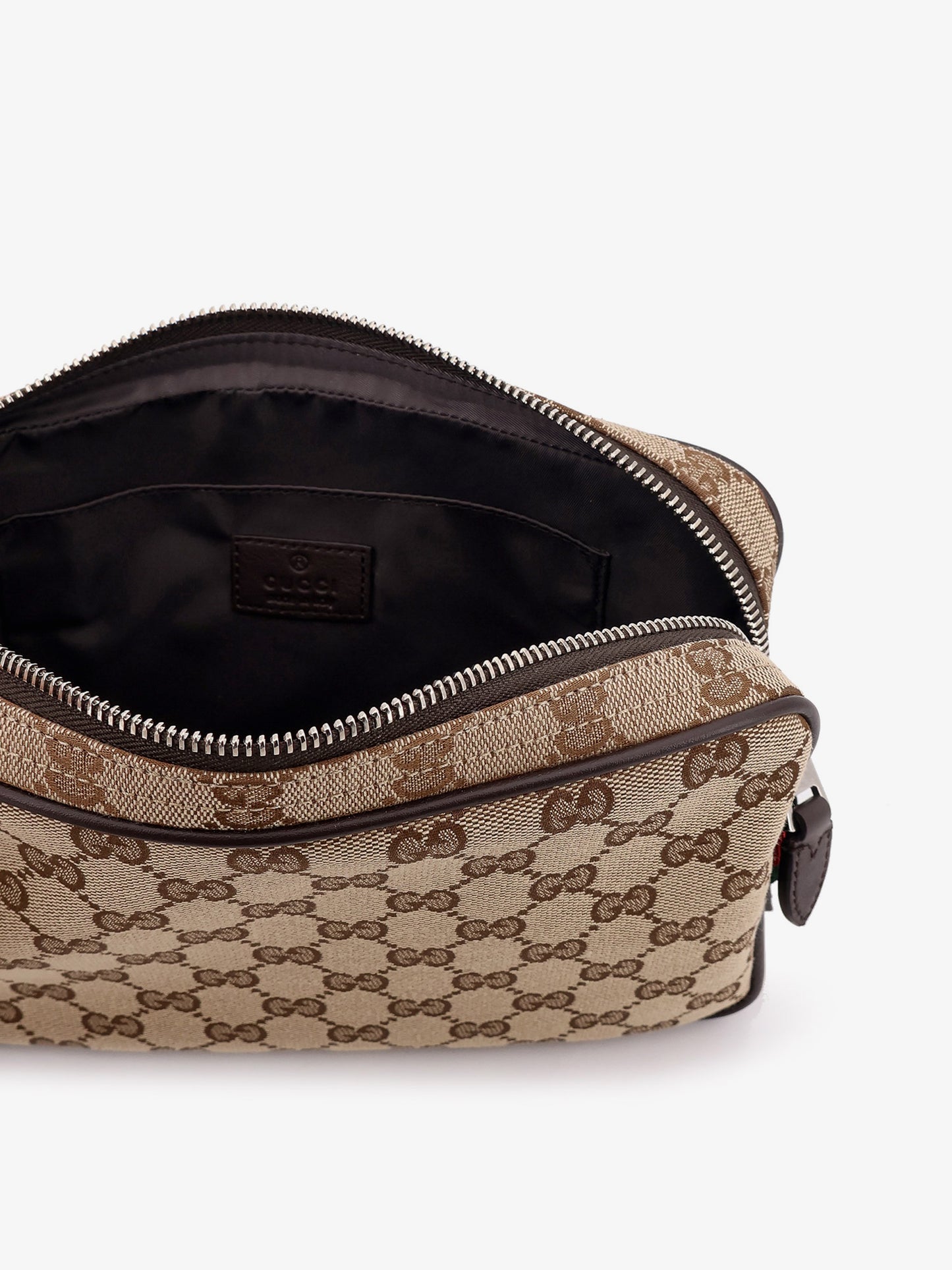 GG Supreme fabric shoulder bag with leather inserts