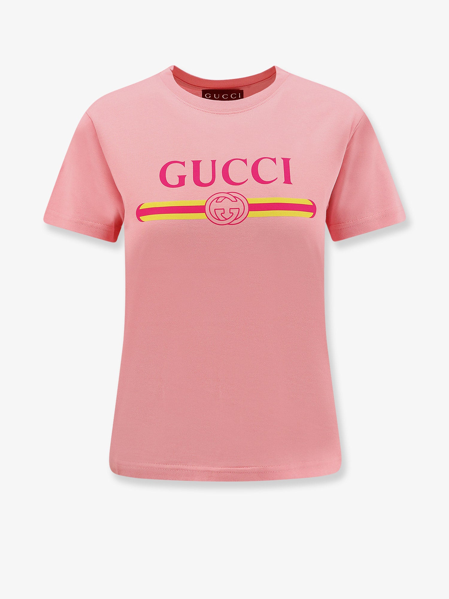 Cotton jersey T-shirt with logo print GUCCI Nugnes1920