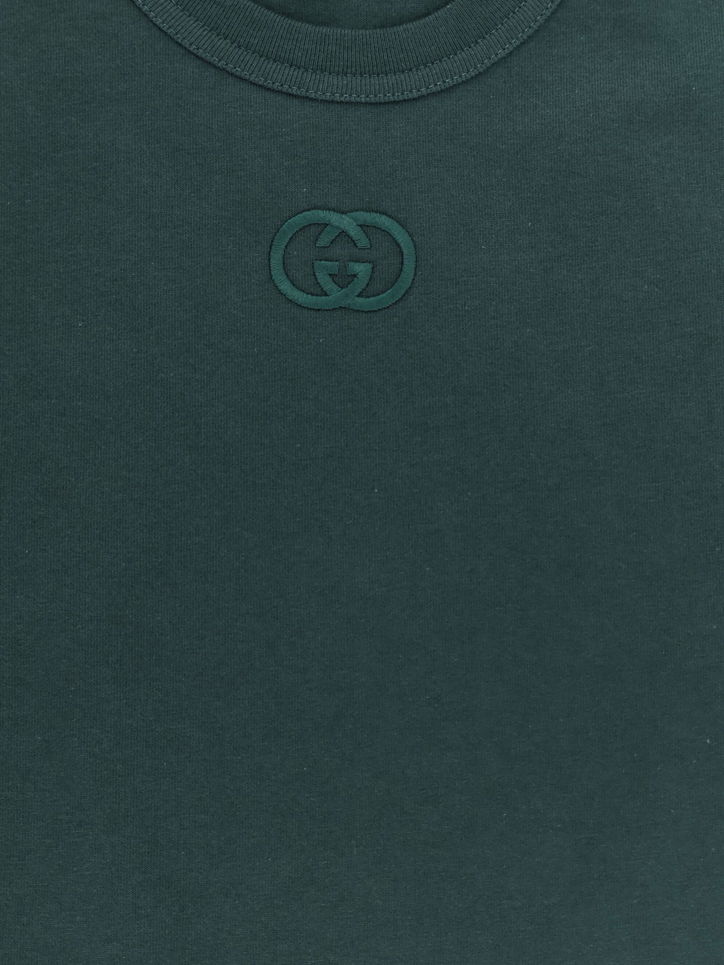 T-shirt in cotone con dettaglio logo Incrocio GG