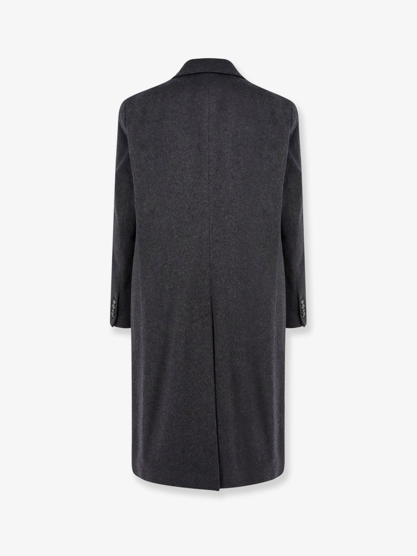 Cashmere coat with satin lining