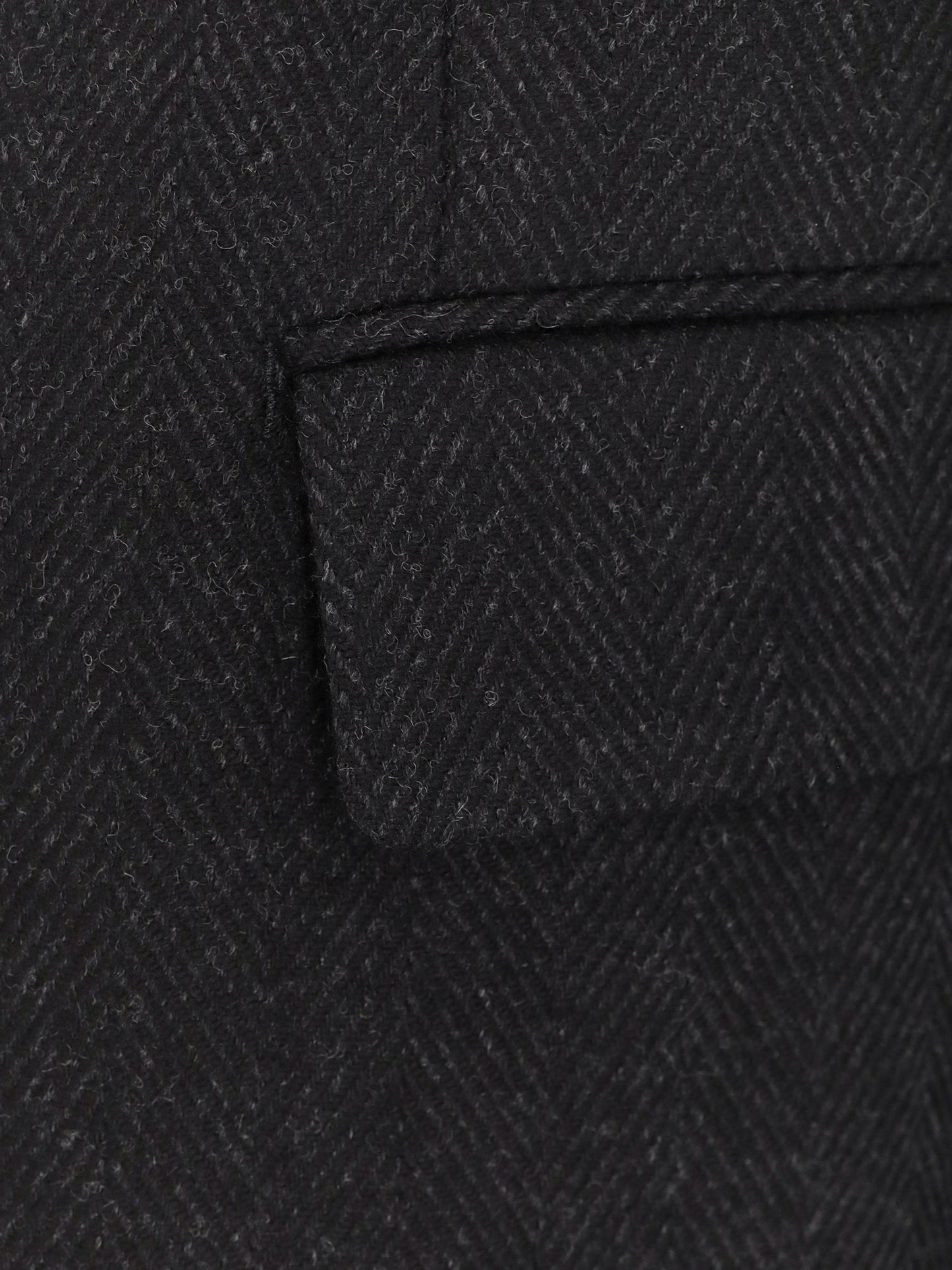 Double-breasted wool and cashmere coat