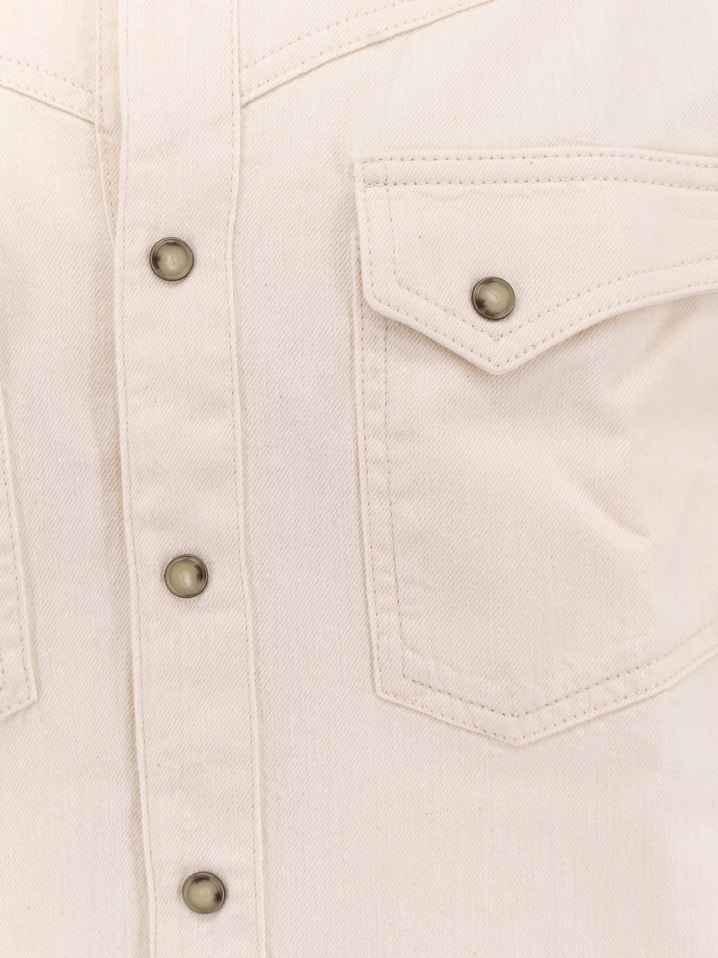 White denim shirt