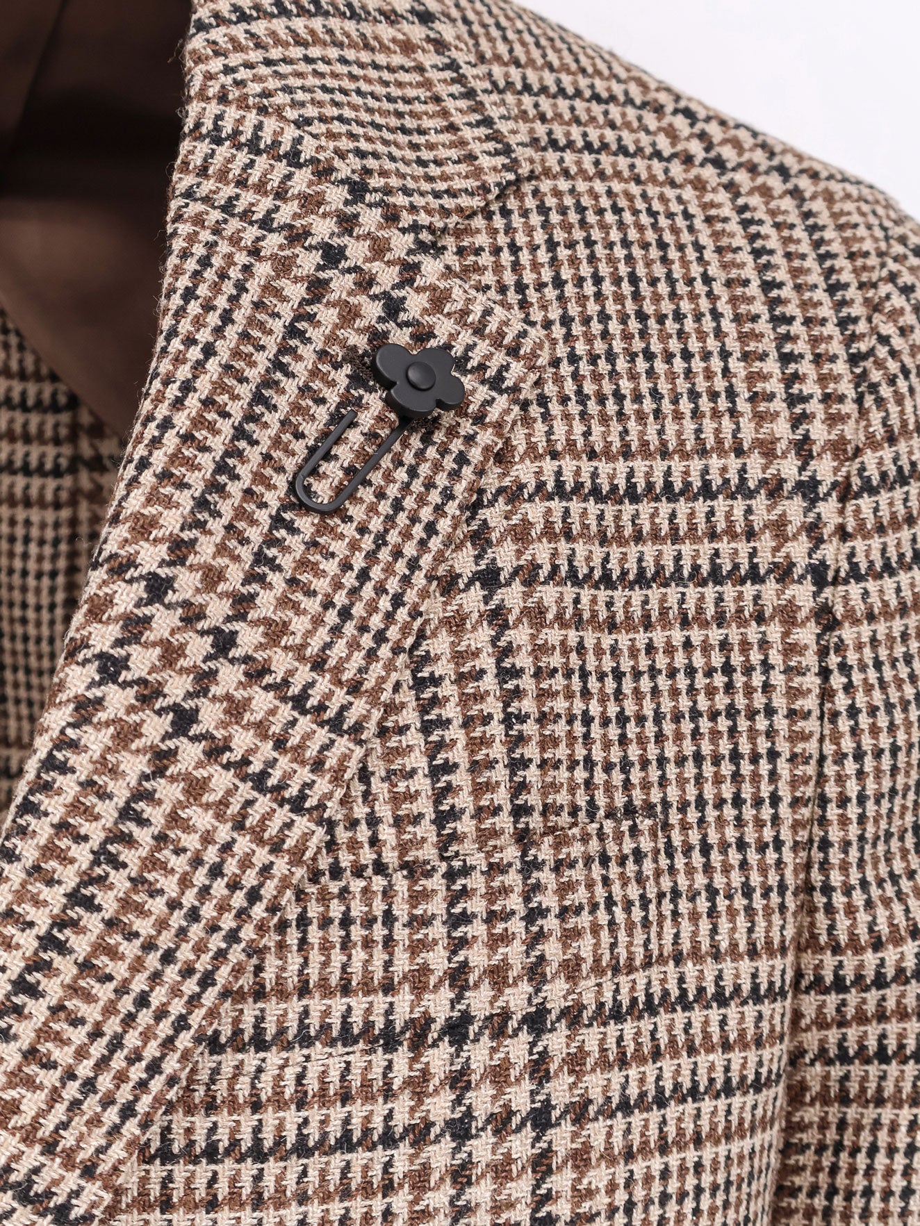 Madras wool blend blazer