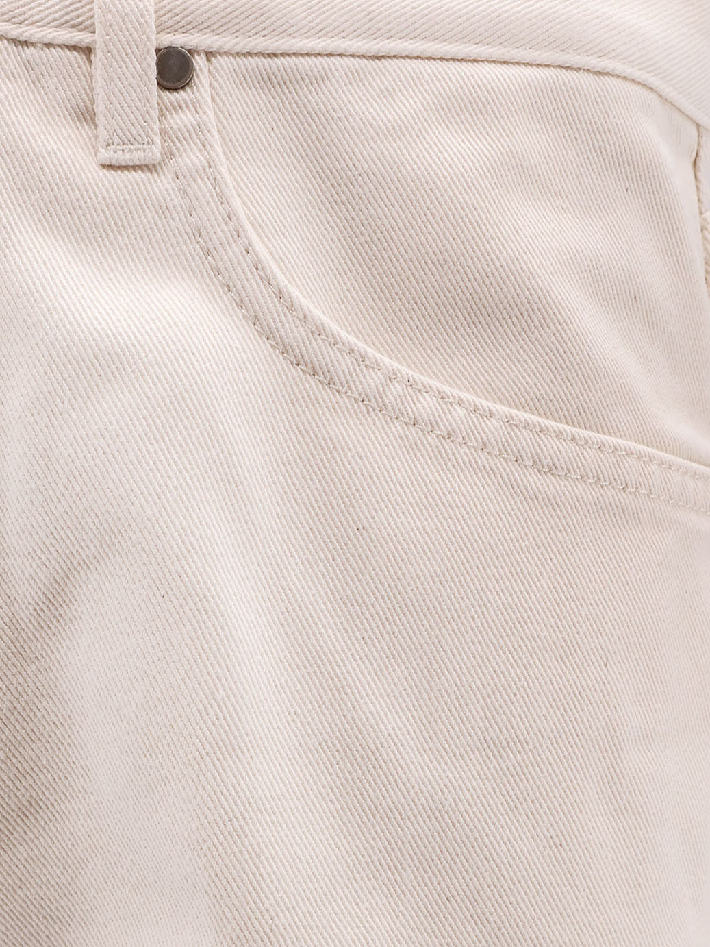 Pantaloni white denim