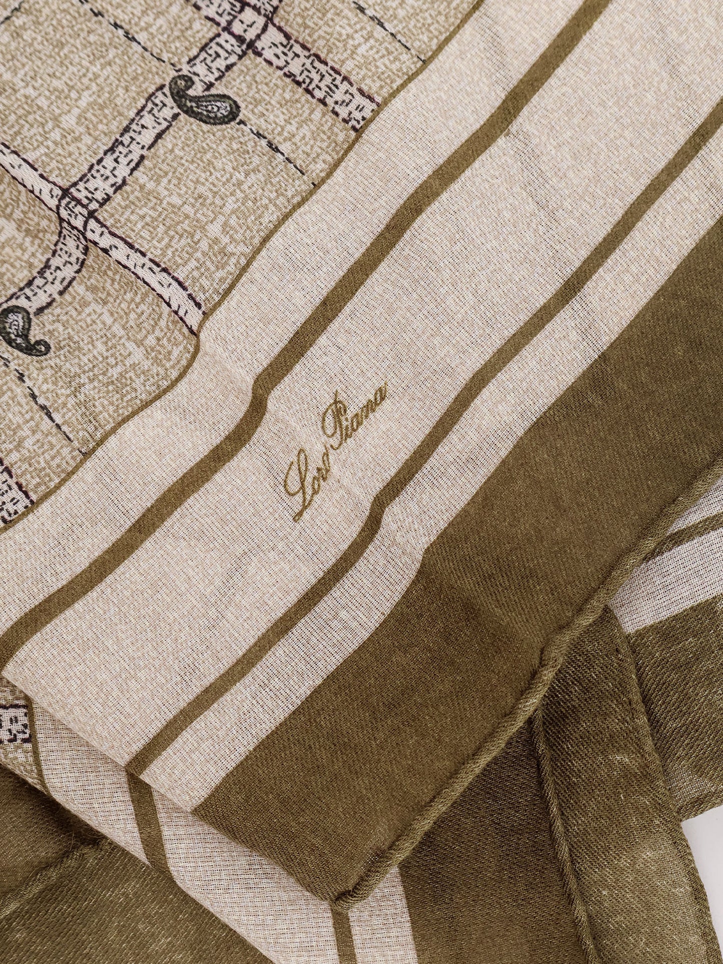 Boteh cashmere and silk foulard