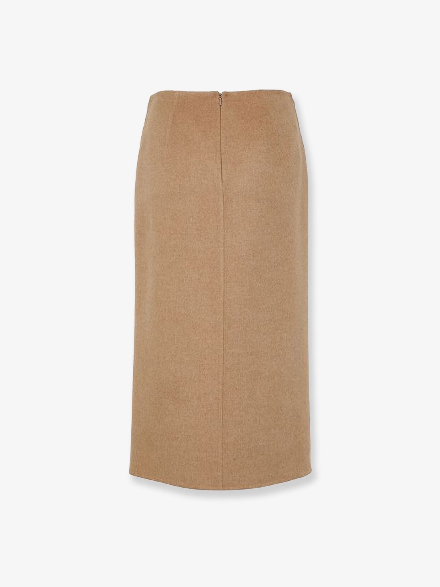 Curzio camel midi skirt