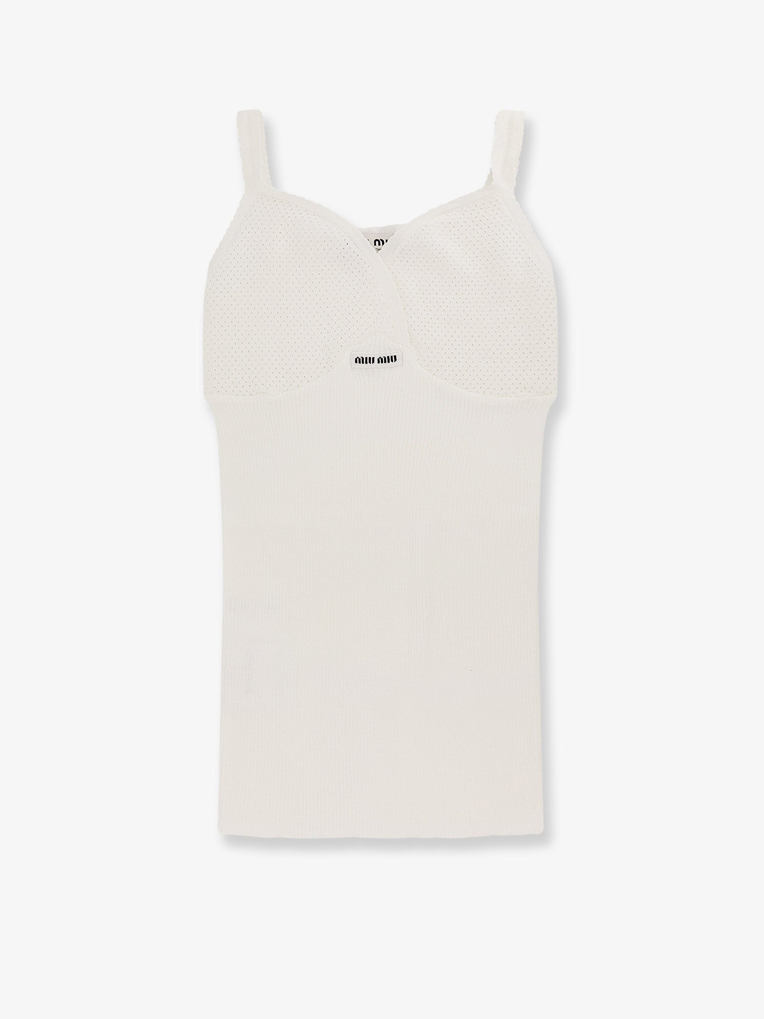【新品未使用】miu miu タンクトップ ホワイト miu miu タンクトップ ホワイトm - メルカリ