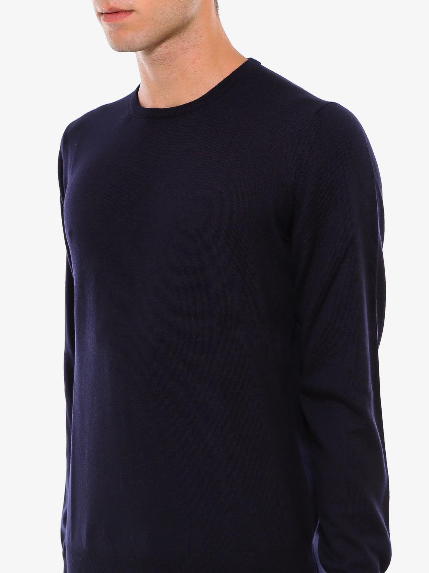 Virgin wool basic sweater