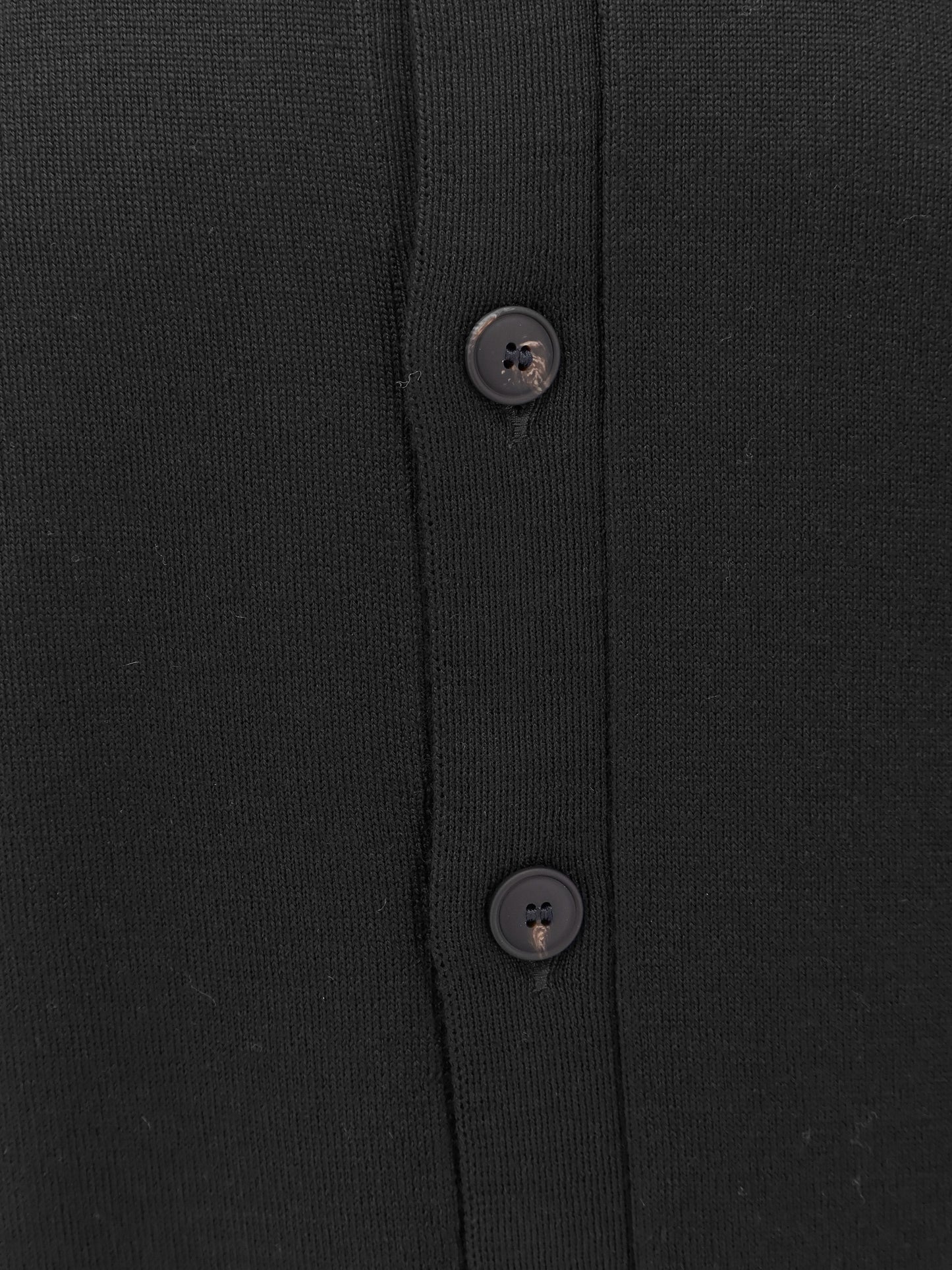 Virgin wool cardigan with collar