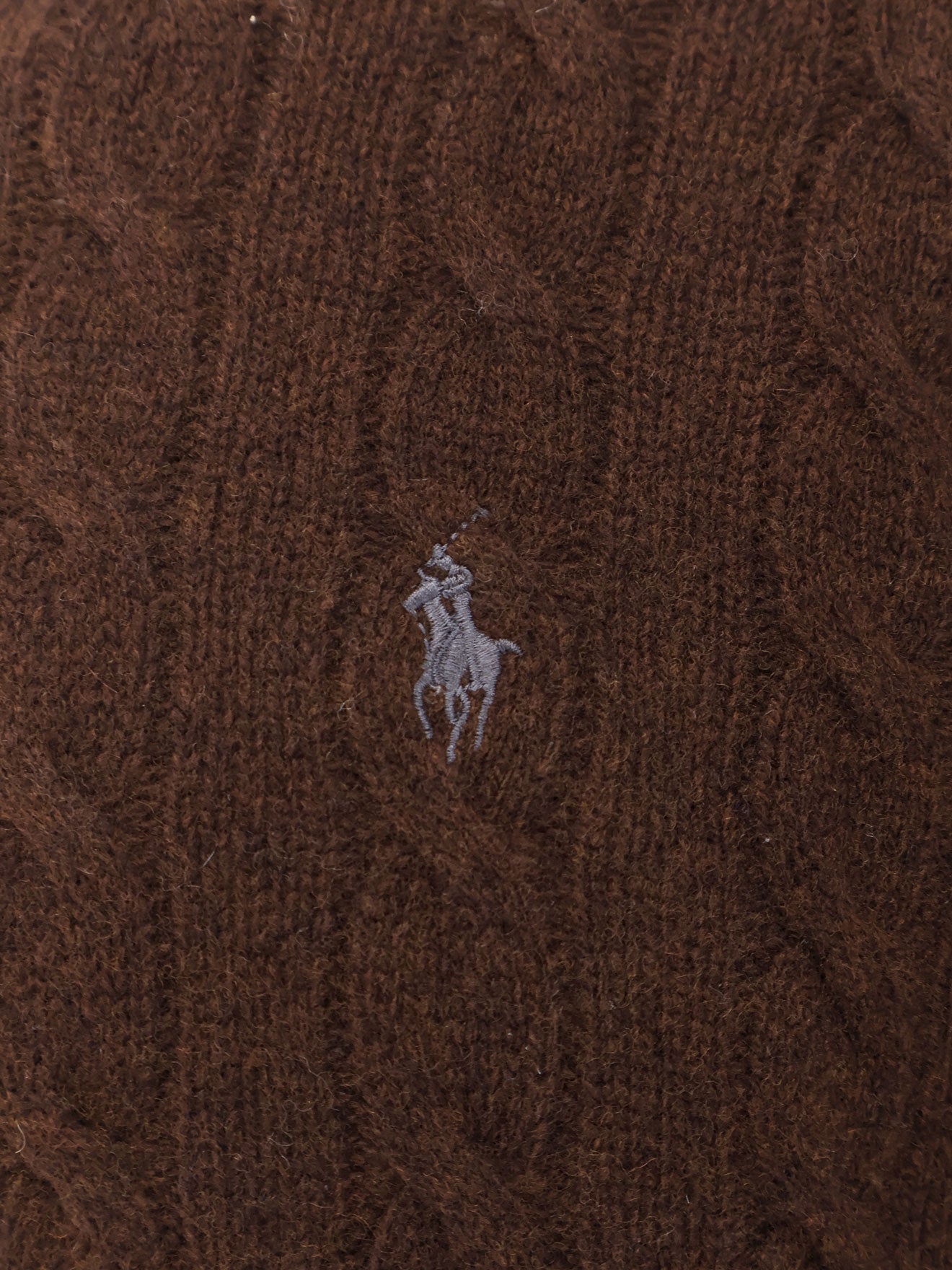 Wool and cashmere cable knit sweater