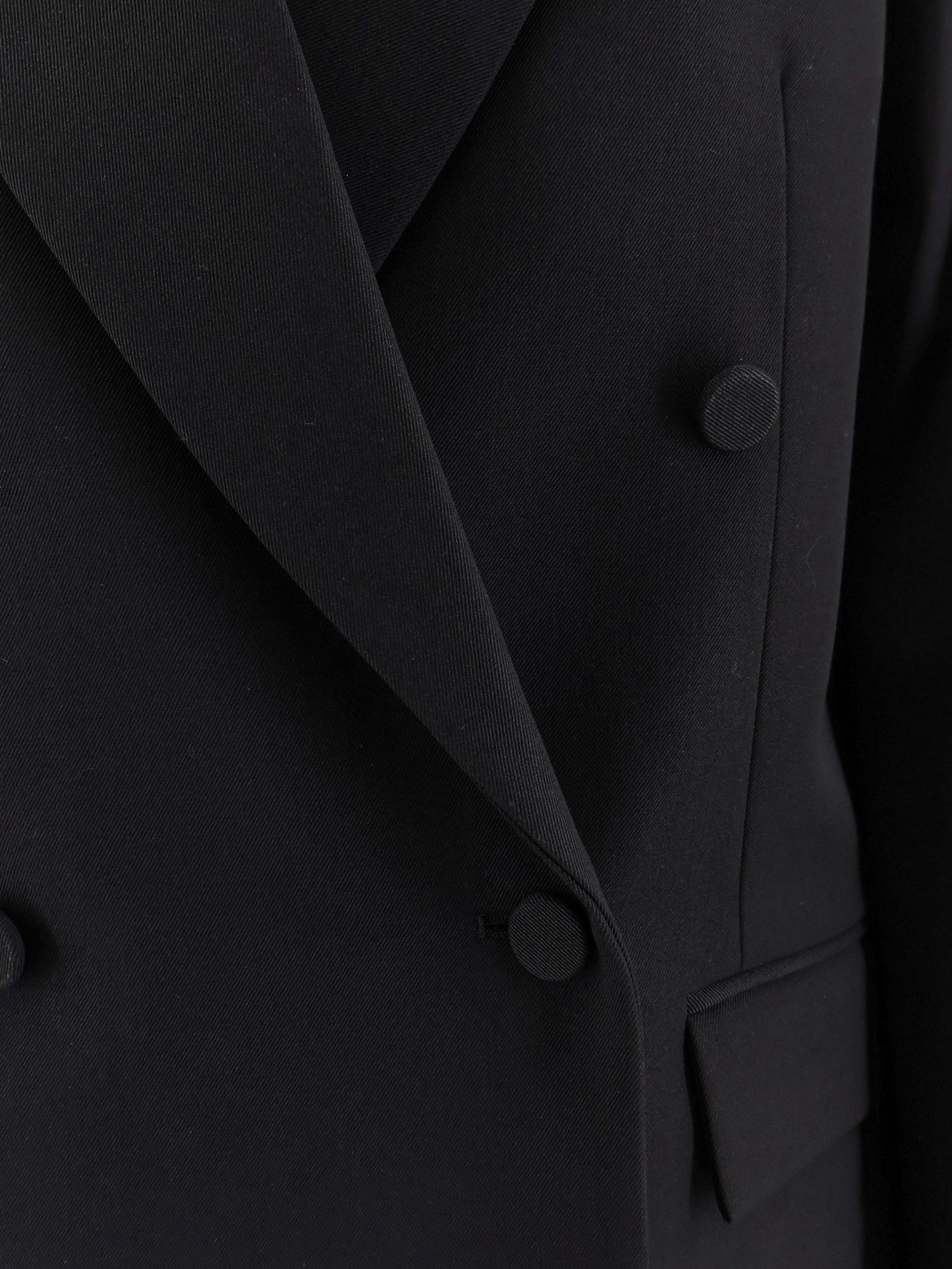 Viora double-breasted wool blend blazer