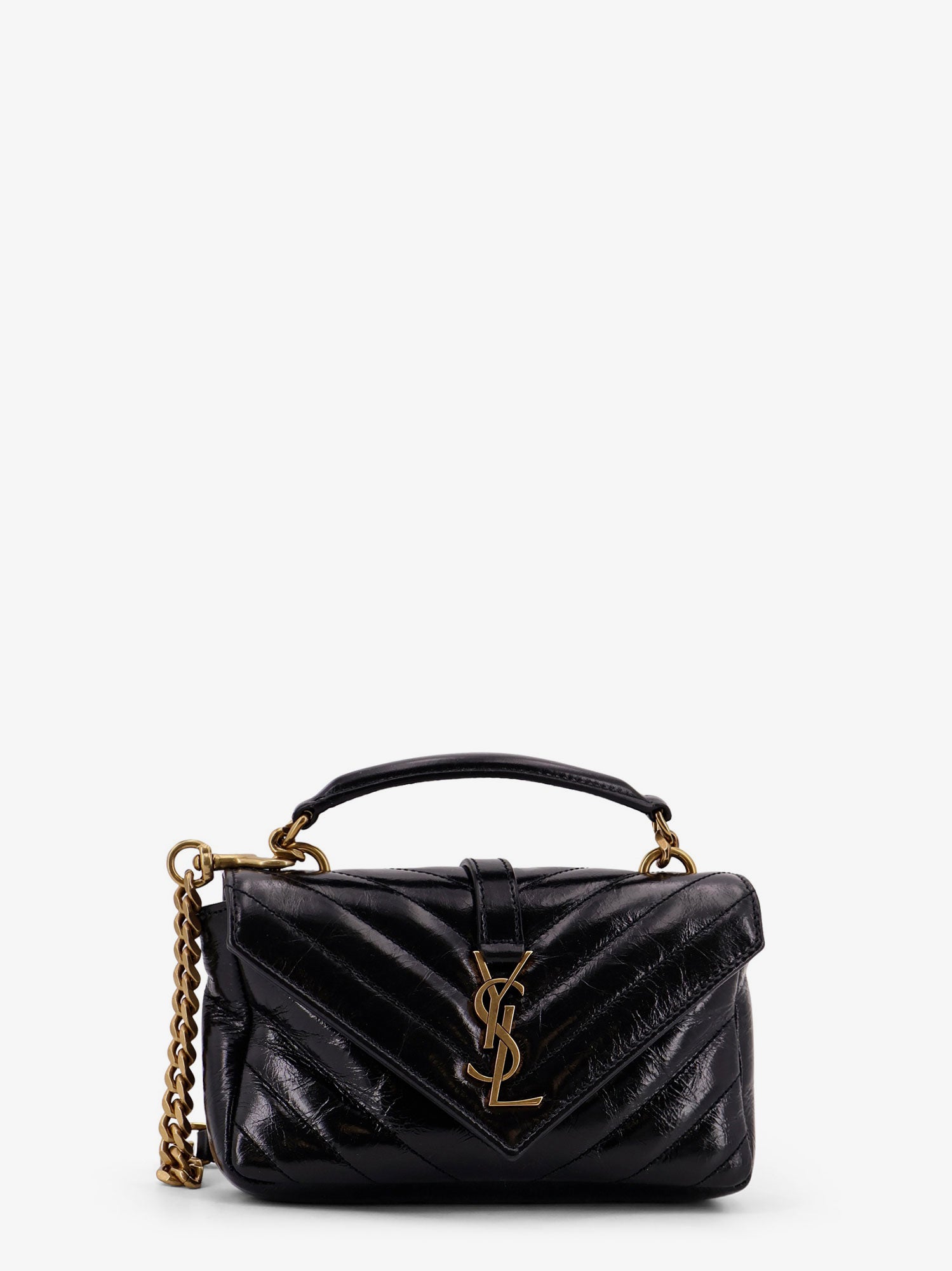 College Mini leather crossbody bag SAINT LAURENT Nugnes1920