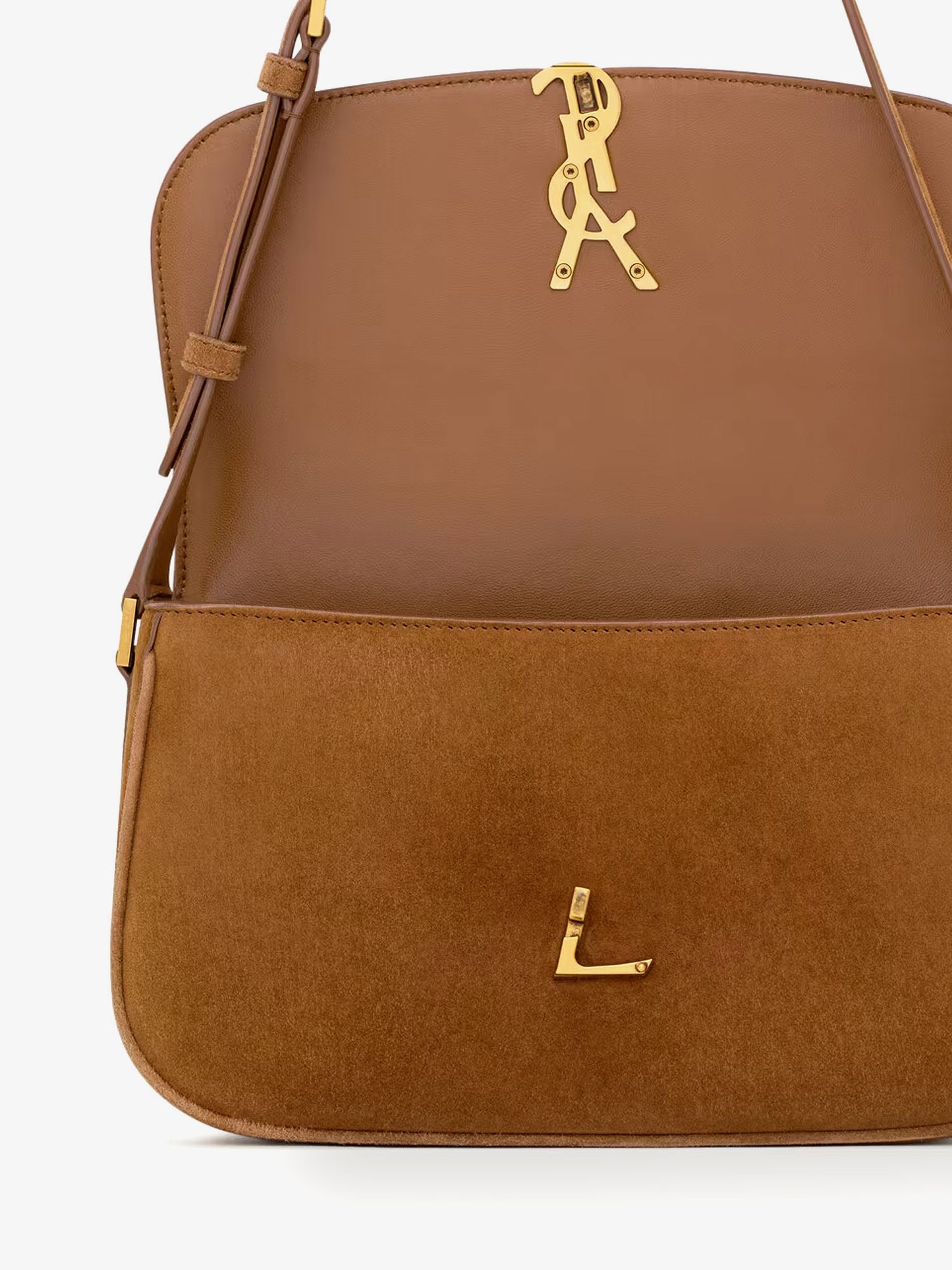 Solferino Medium suede shoulder bag