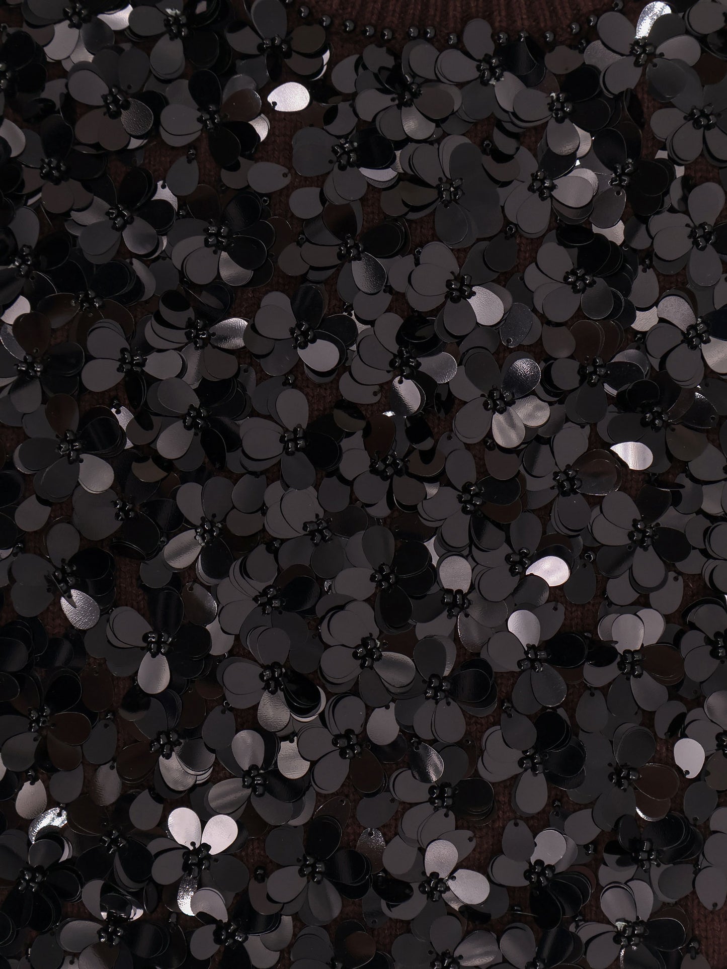 Gilet in lana e cashmere con paillettes