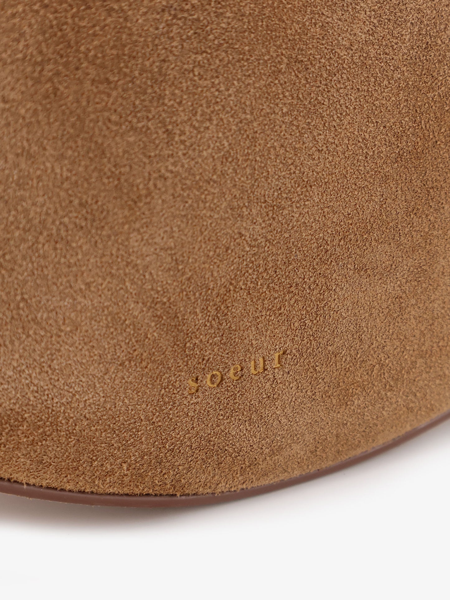 Suede crossbody bag