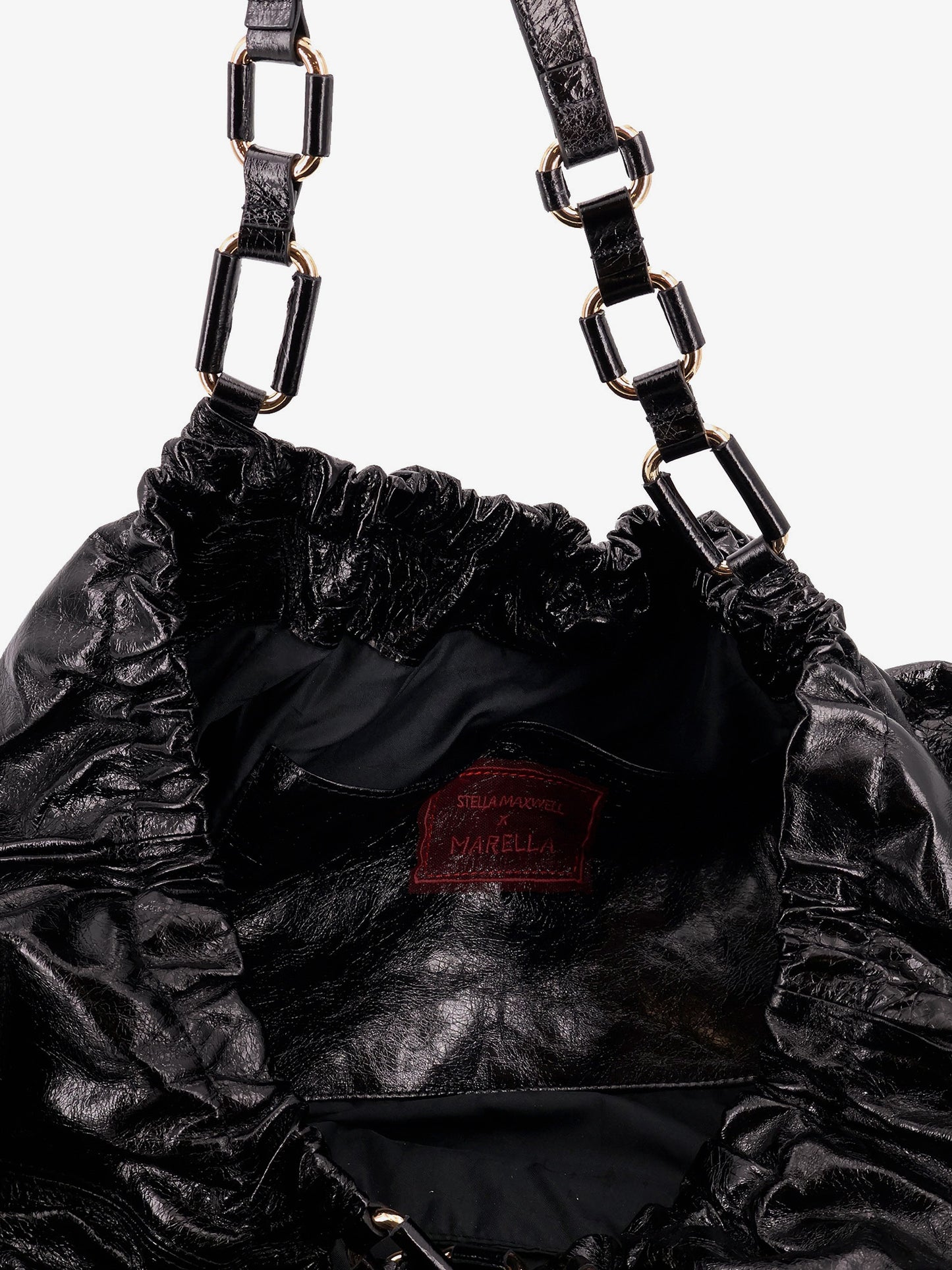 Borsa a spalla in vernice