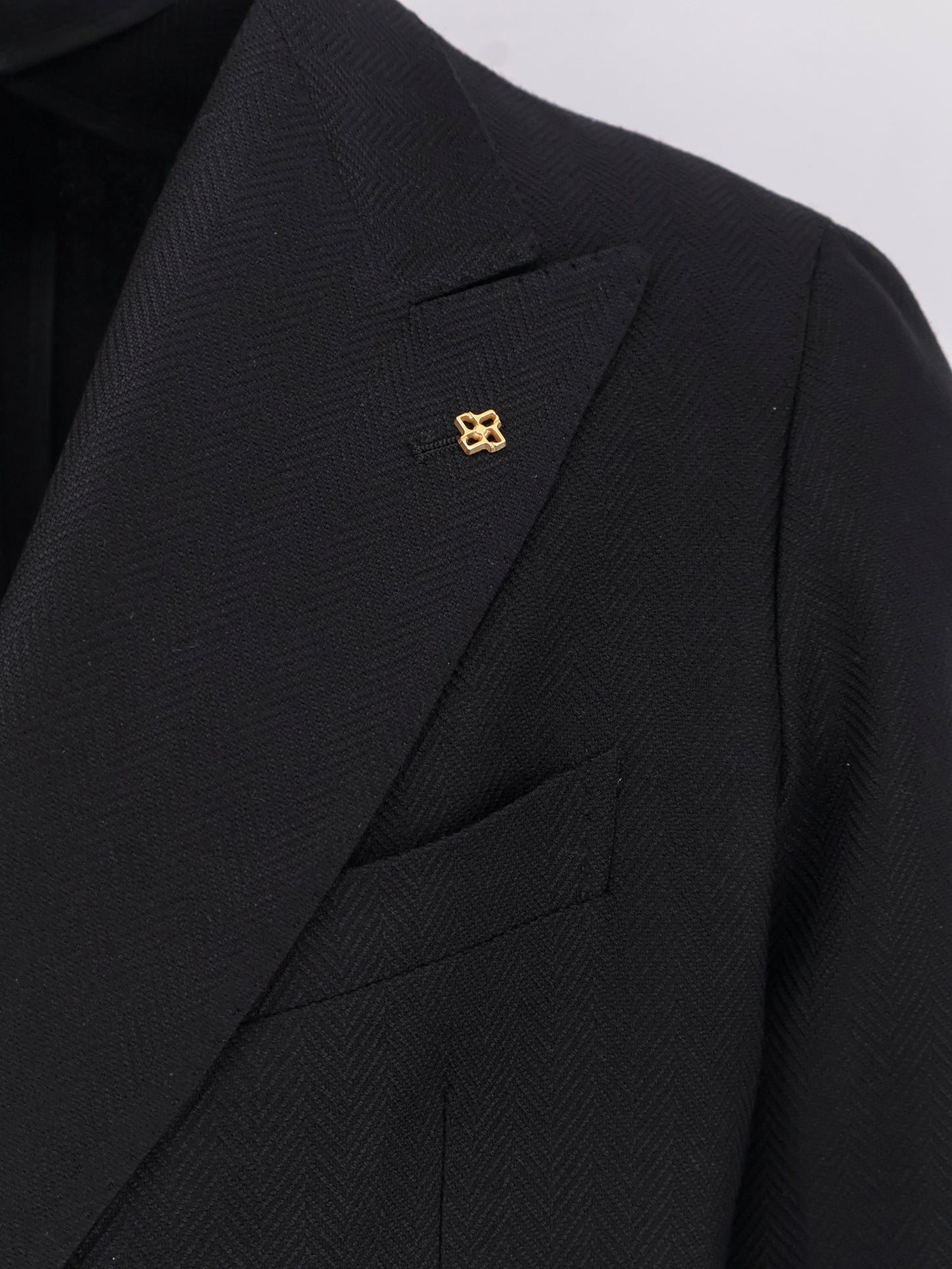 Virgin wool double-breasted blazer