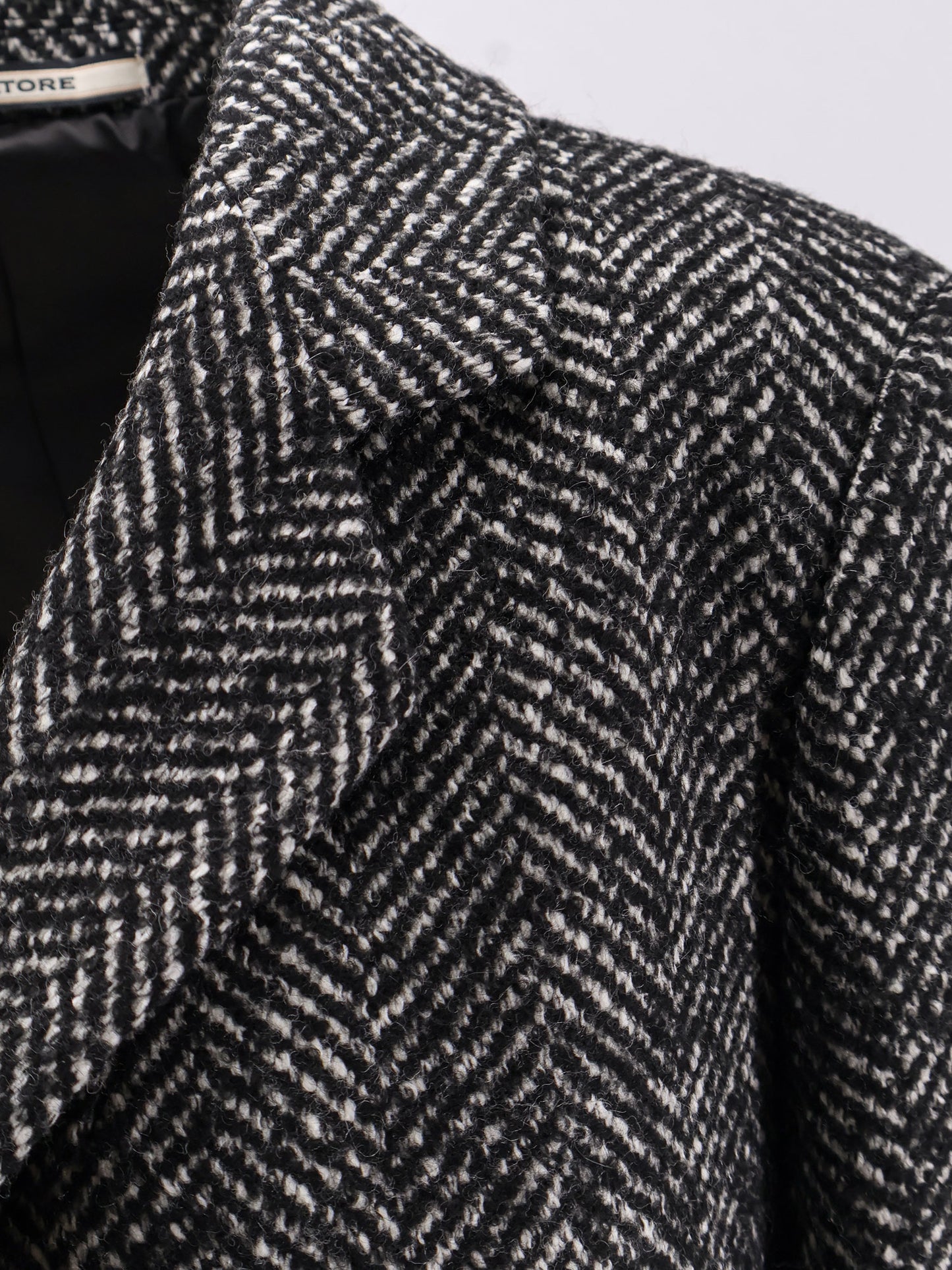 Amanda herringbone fabric coat