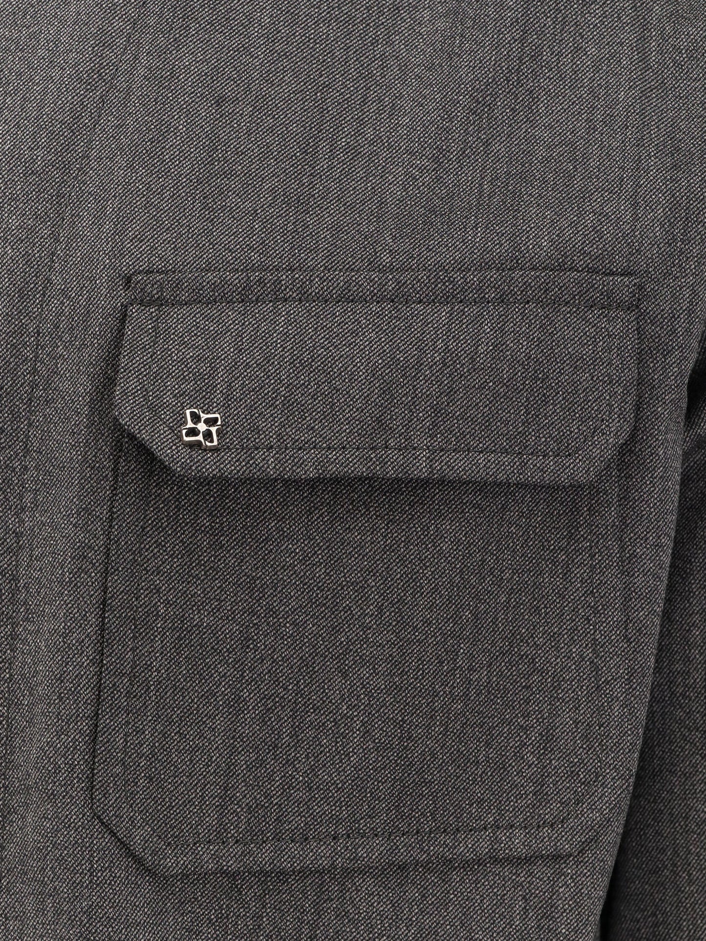 Overshirt wool jacket