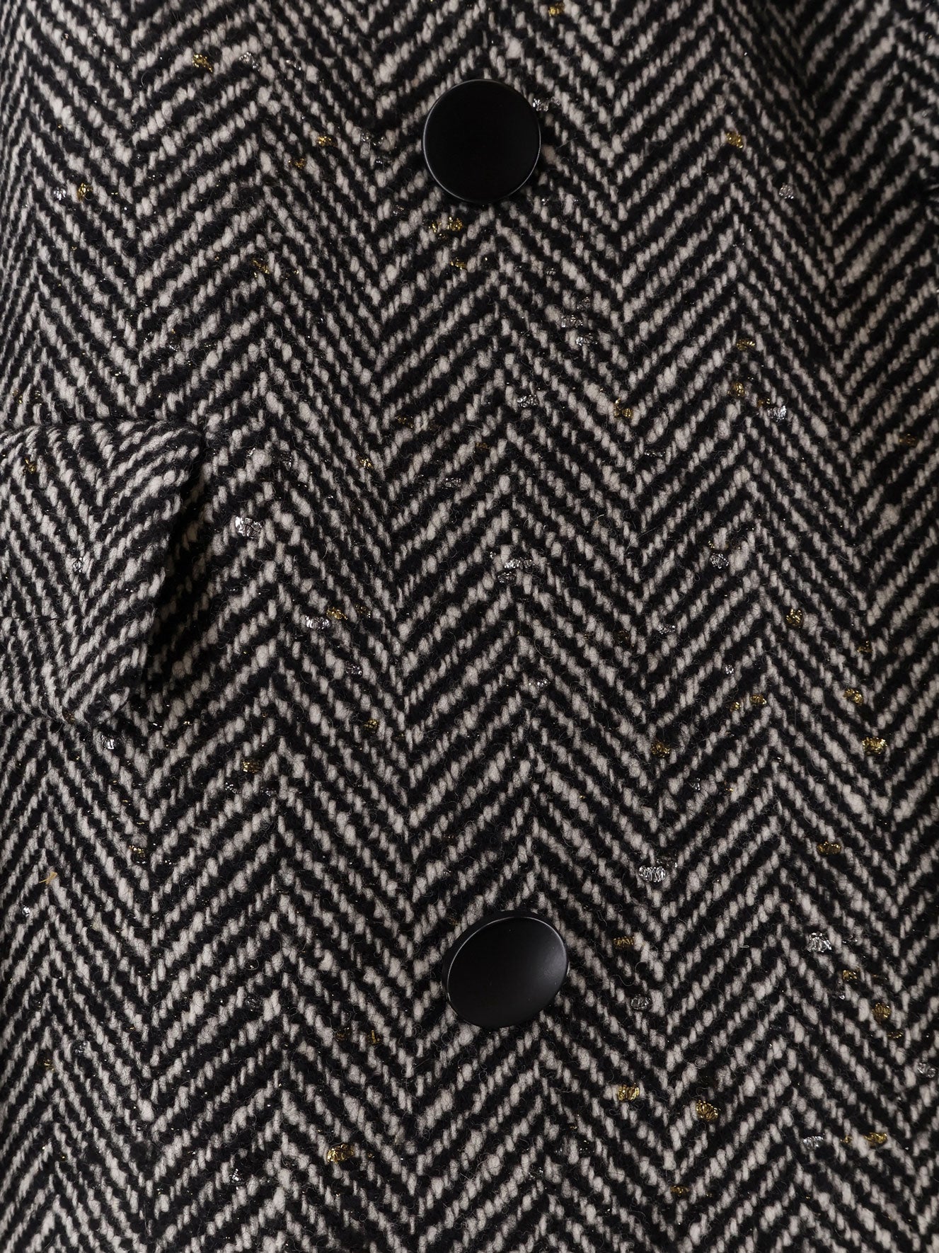 Julia wool blend coat with herringbone pattern