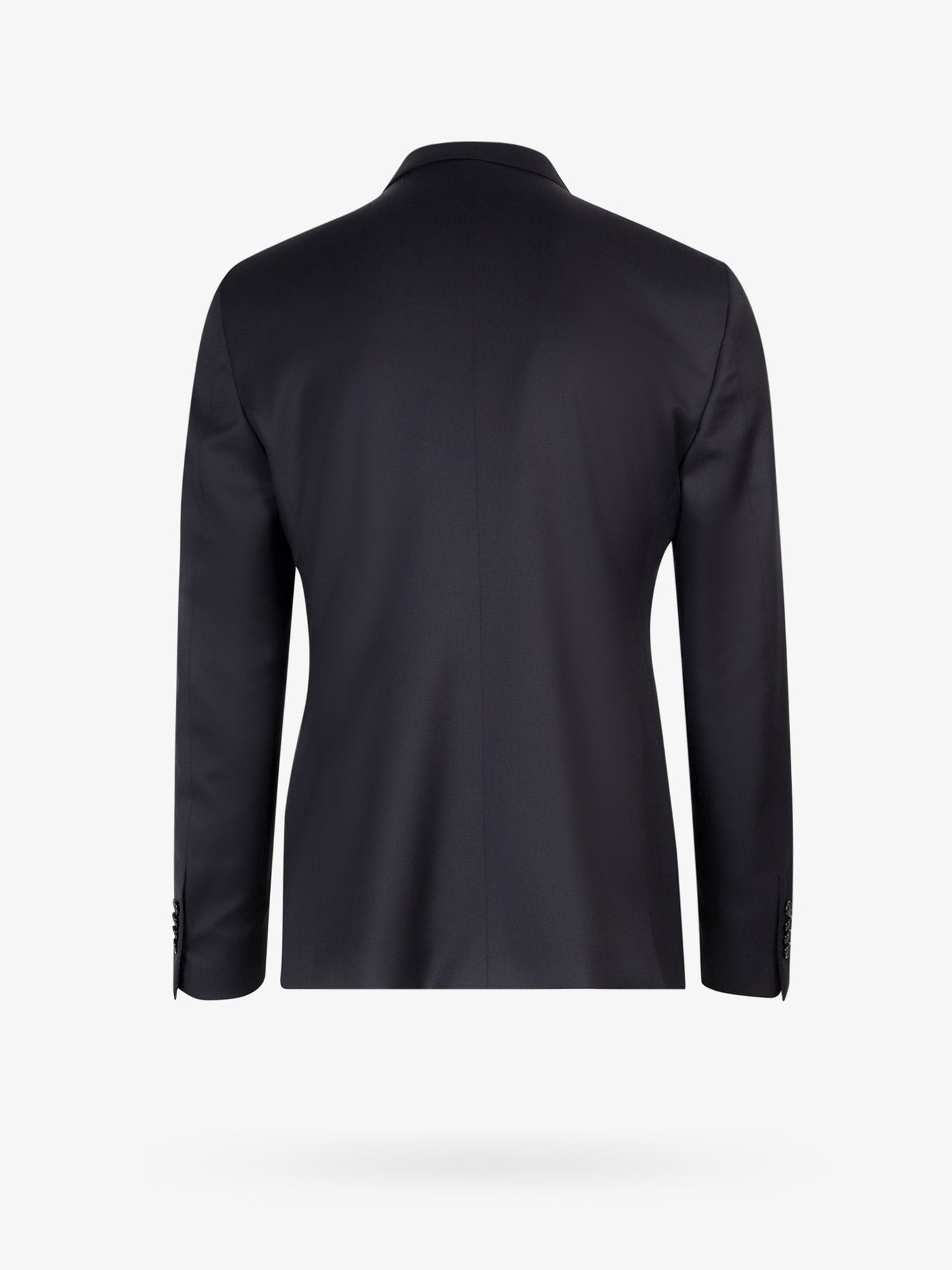 Virgin wool tuxedo with removable brooch