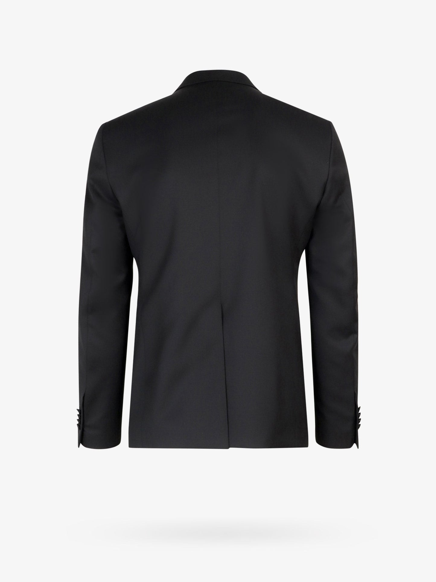 Virgin wool tuxedo with removable brooch