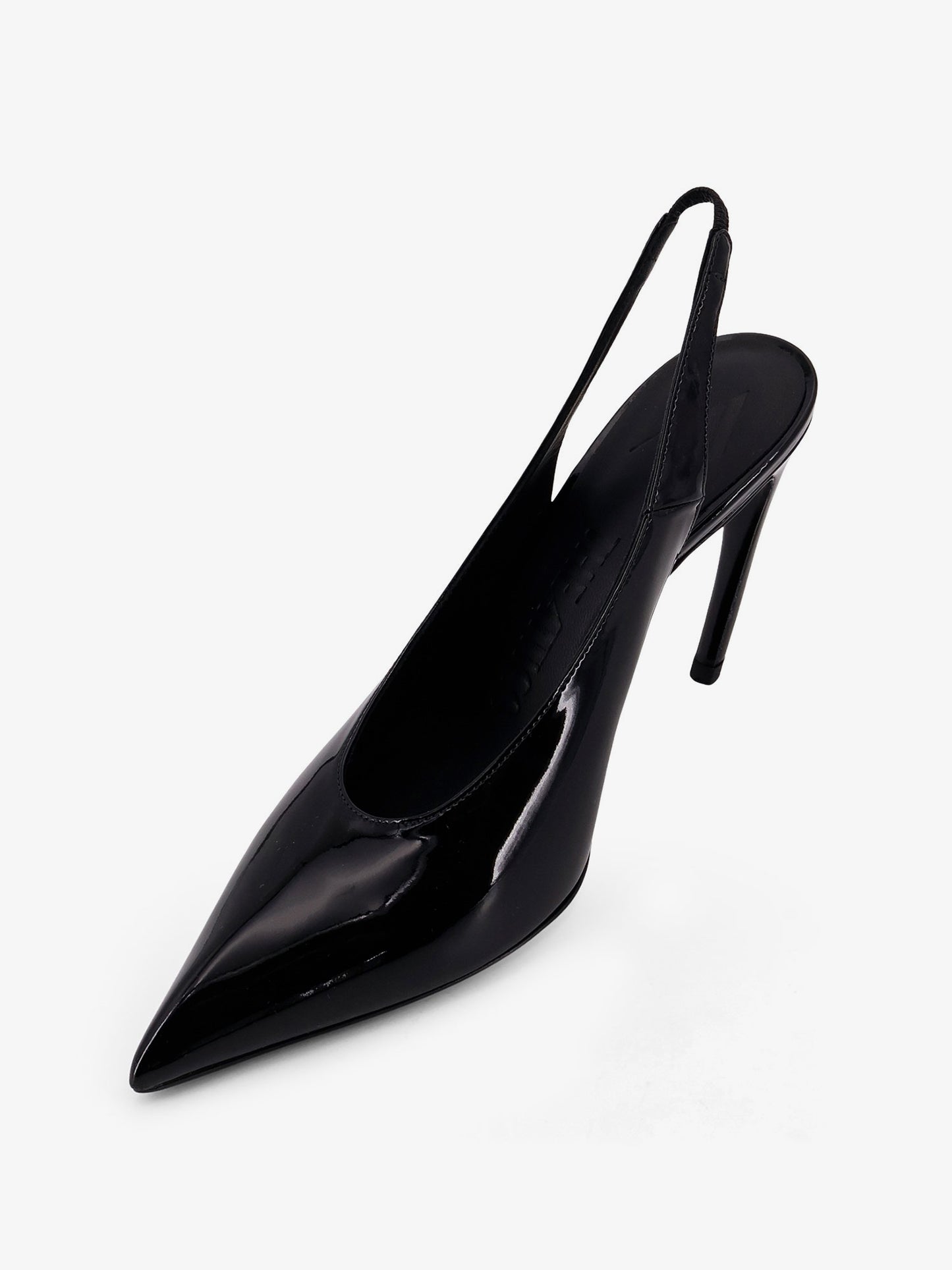 Viper leather slingback pumps