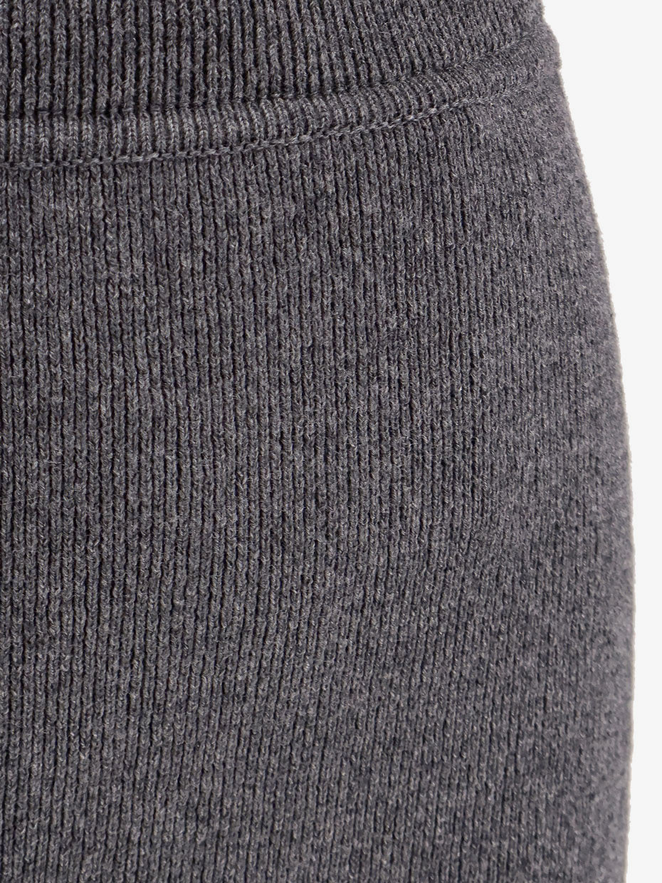 Cashmere and cotton pencil skirt
