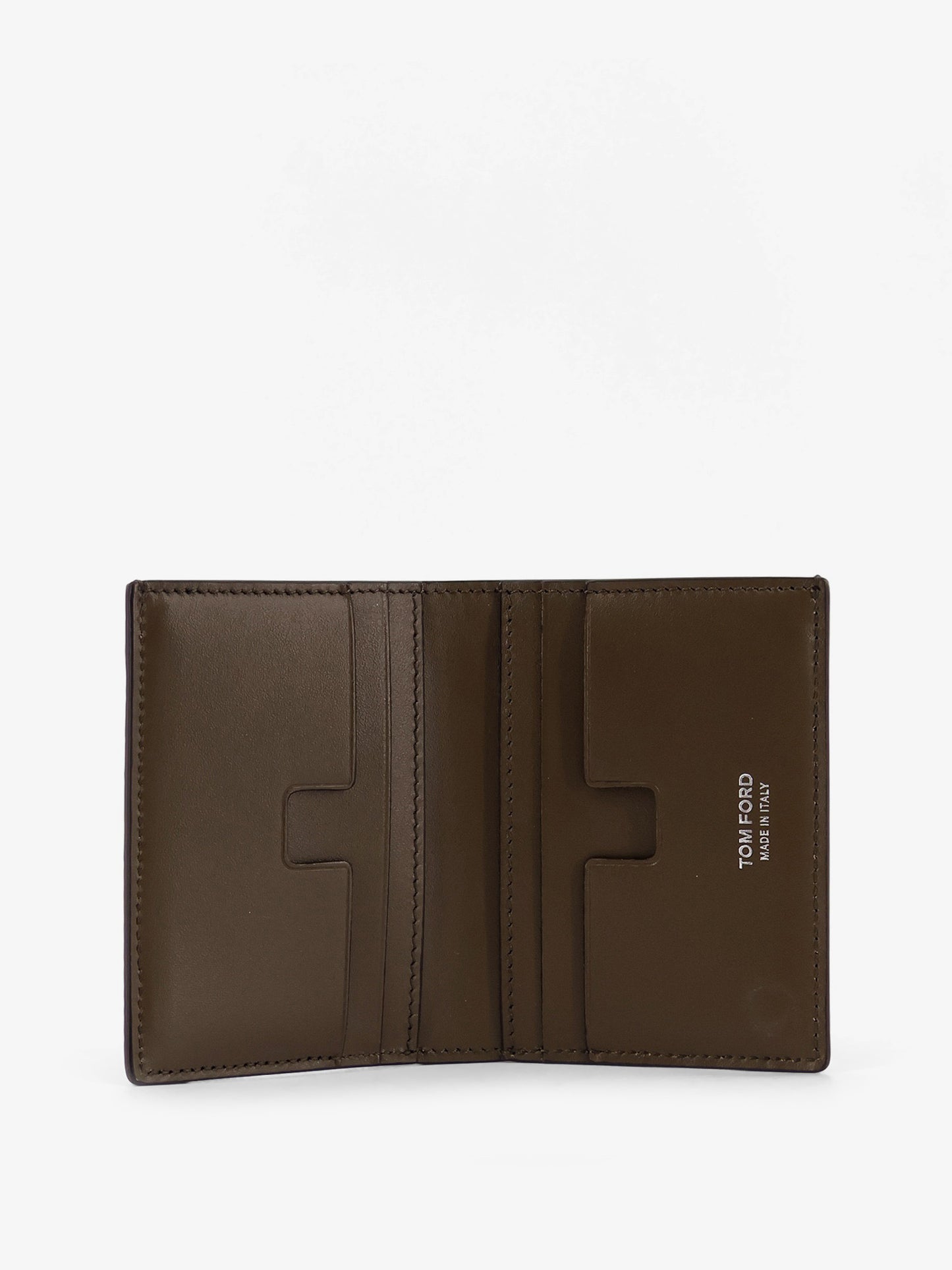 Leather cardholder with croco effect