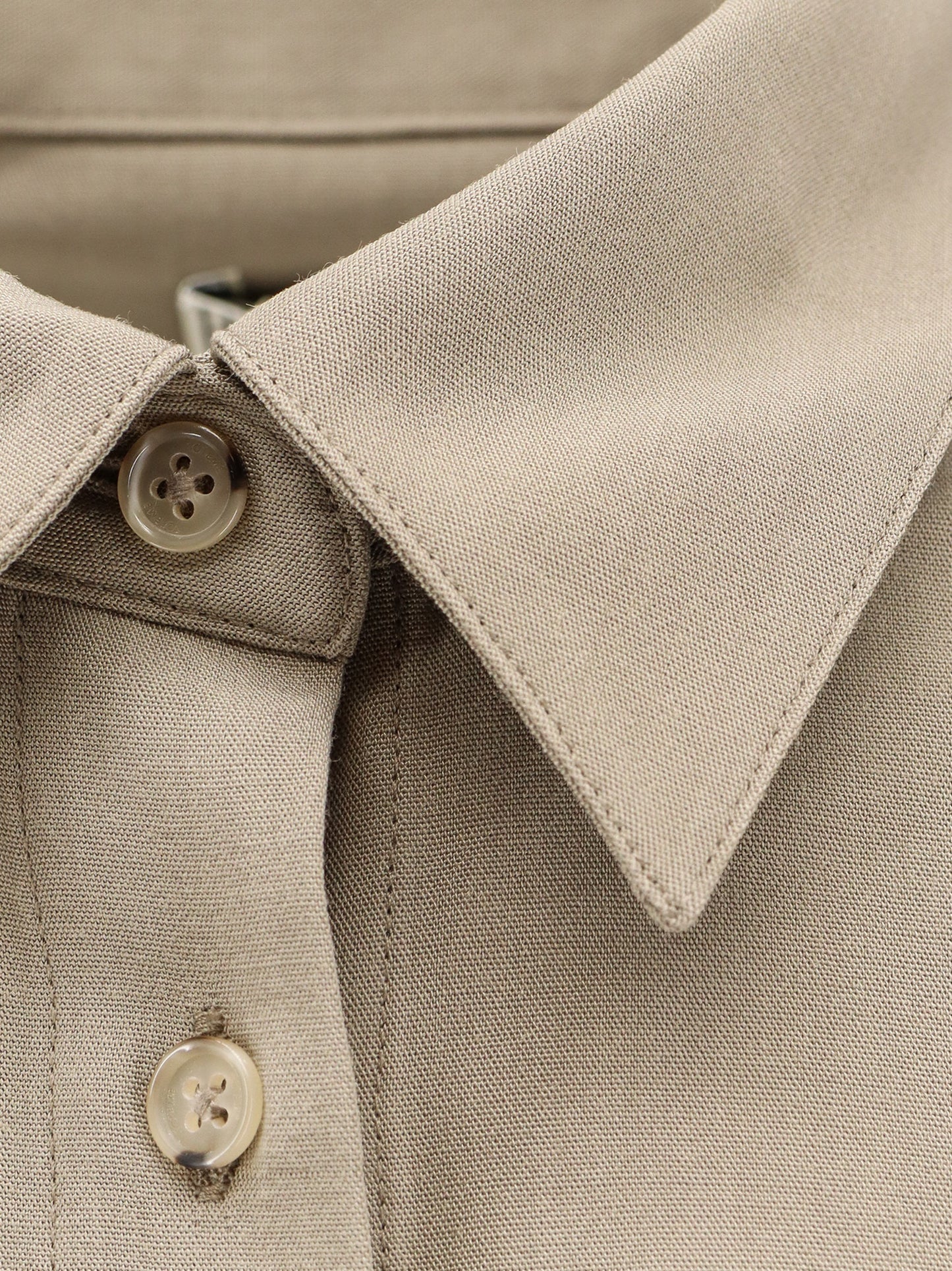 Viscose and wool shirt