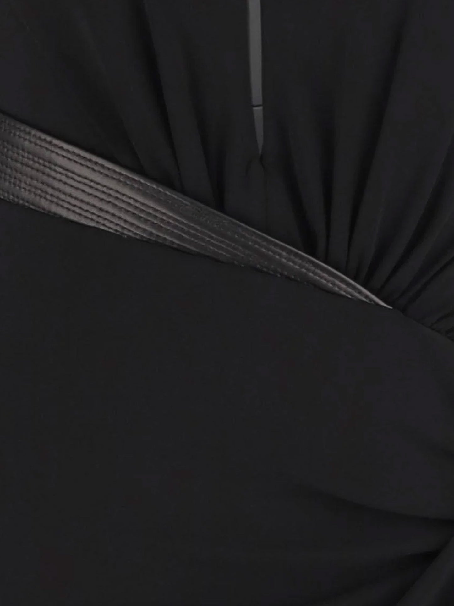 Vestito Mini in crêpe con scollo a V