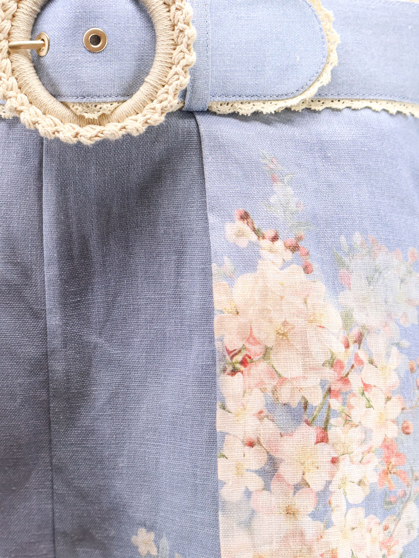 Cascadian Tuck ramie shorts