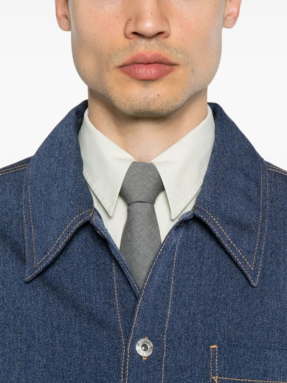 Camicia in lana e cotone