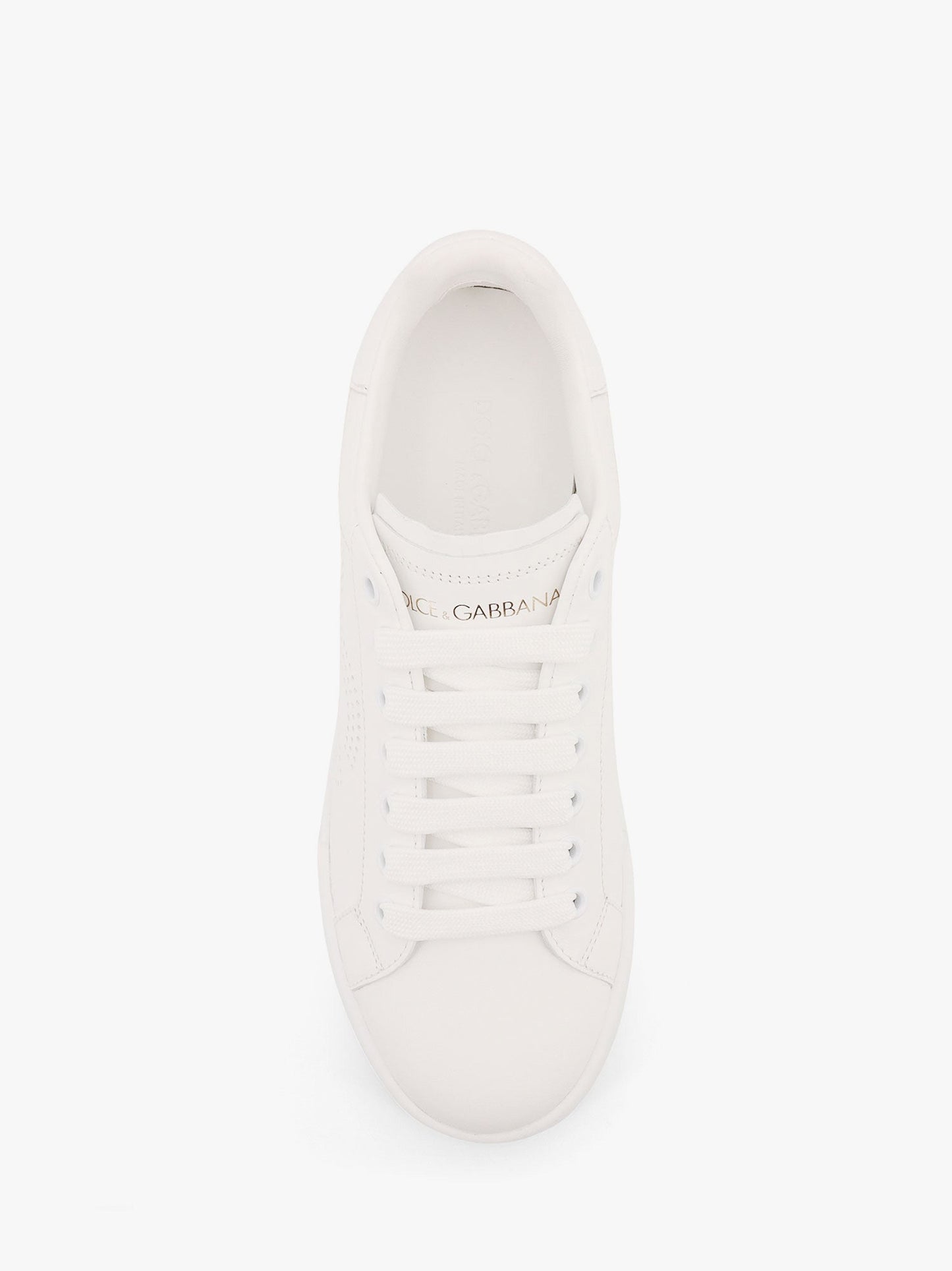 Portofino low-top leather sneakers with lateral monogram
