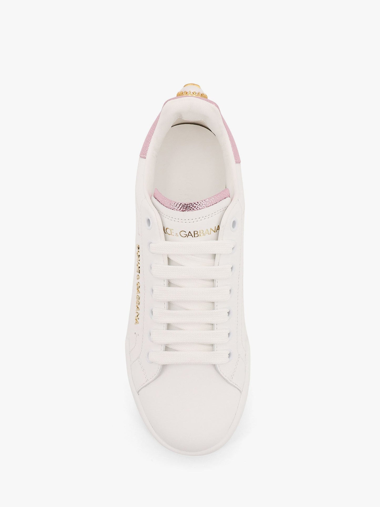 Portofino leather low-top sneakers with lateral lettering logo