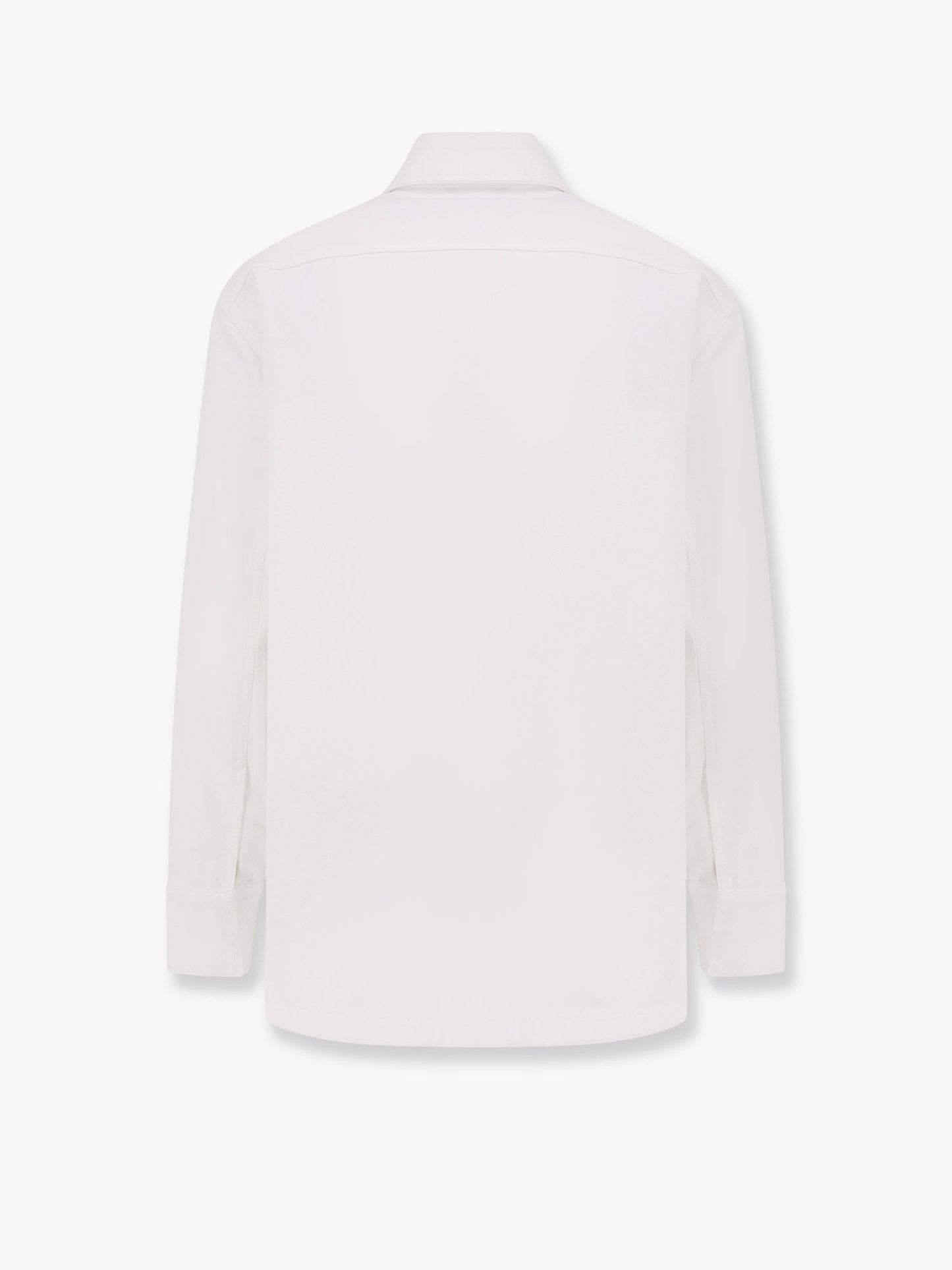 Giubbino in denim con profili impunturati e logo ff