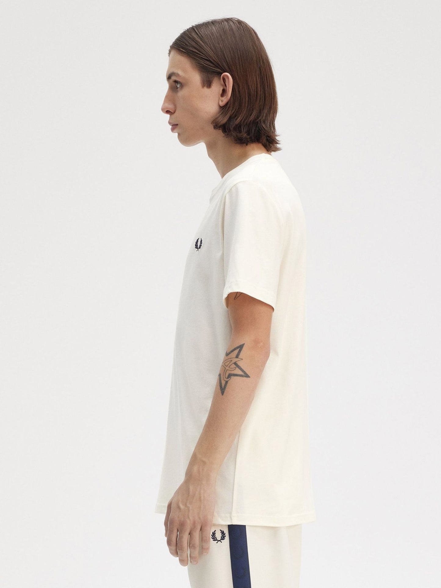 Cotton t-shirt with logo embroidery