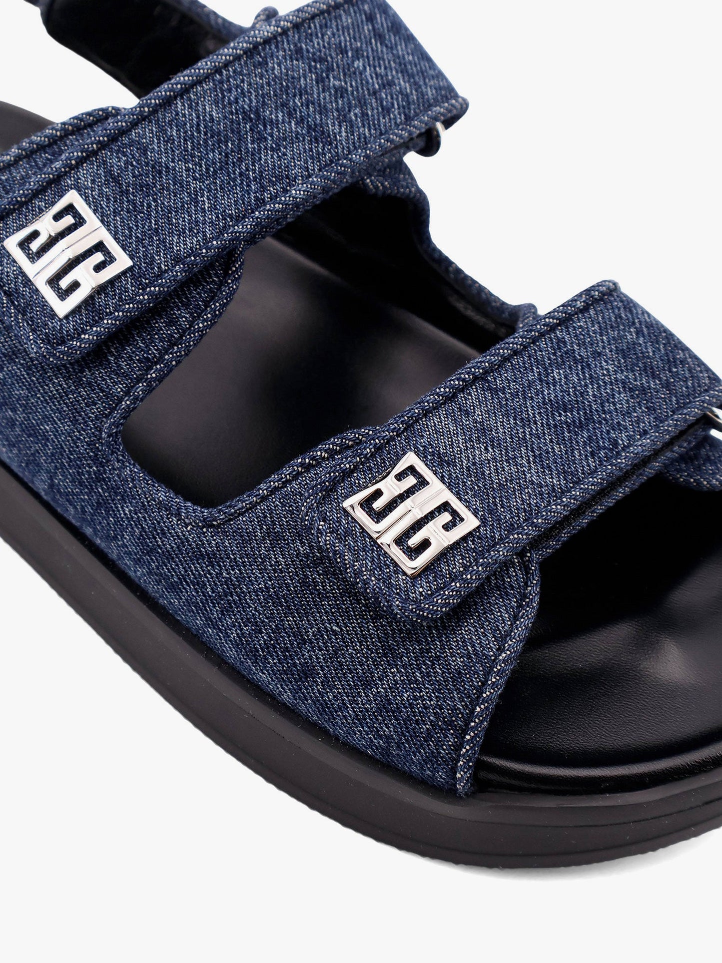 Strap flat denim sandals