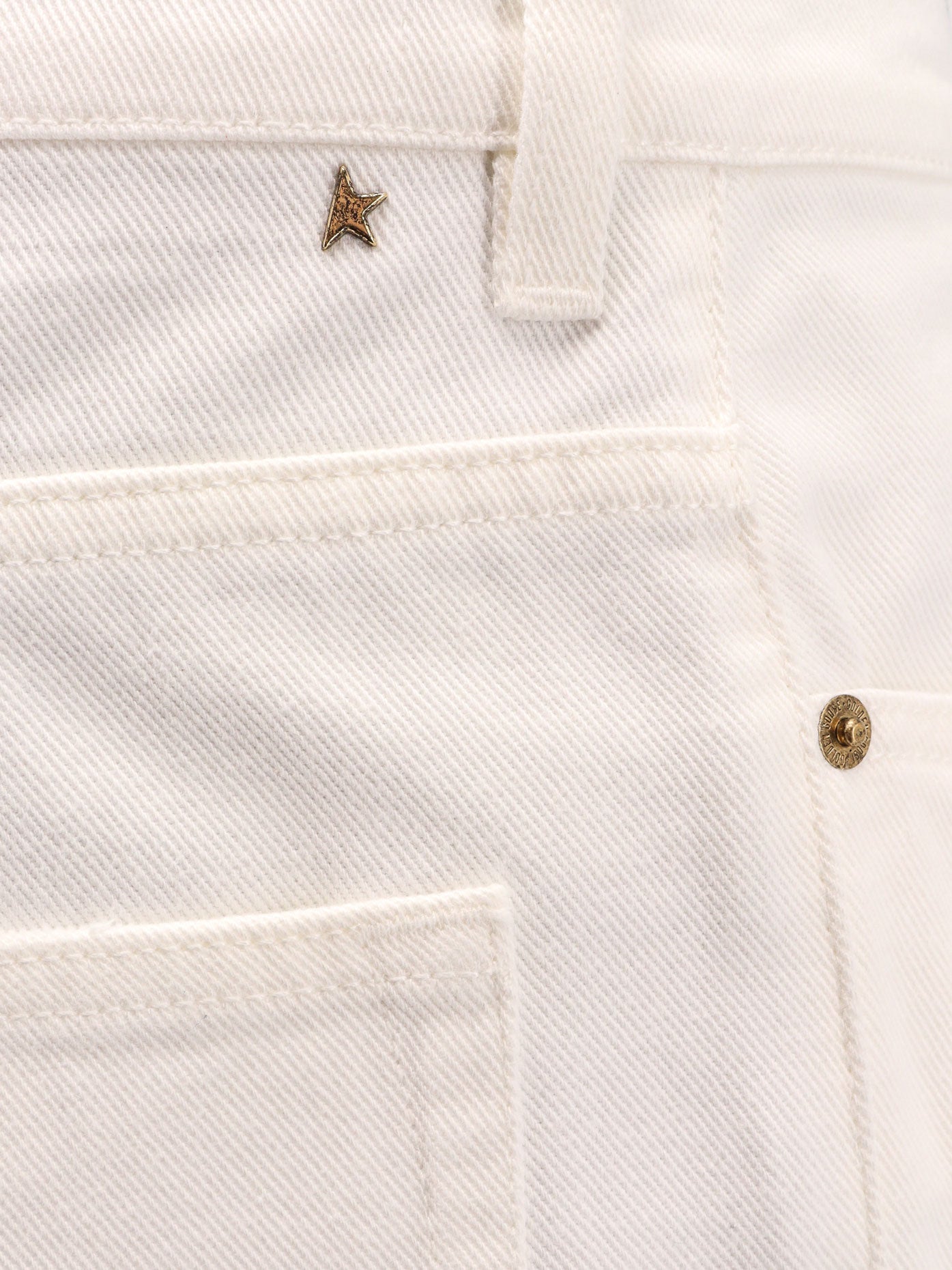 Skate white denim trouser