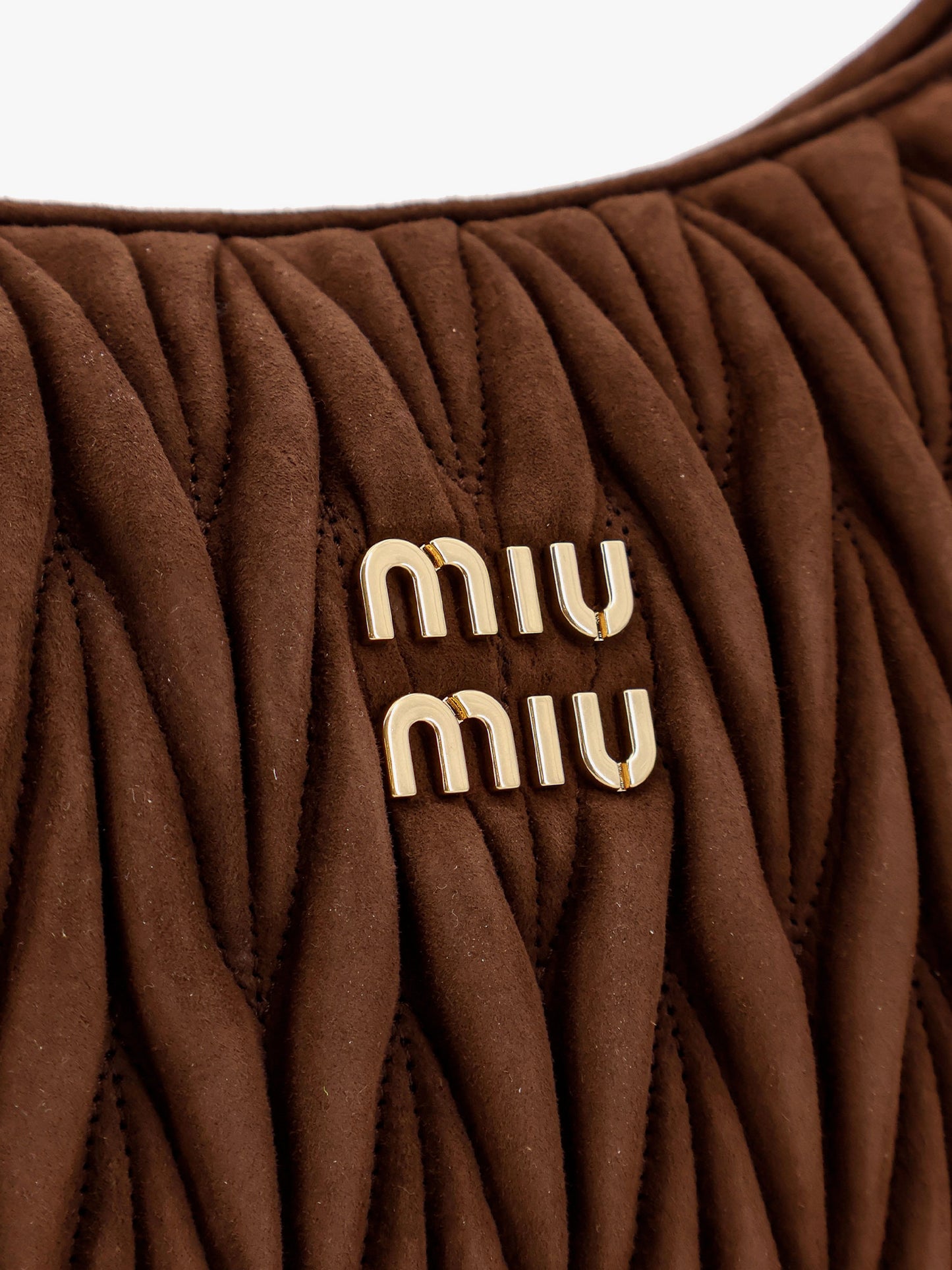 Borsa a spalla Wander in suede matelassé