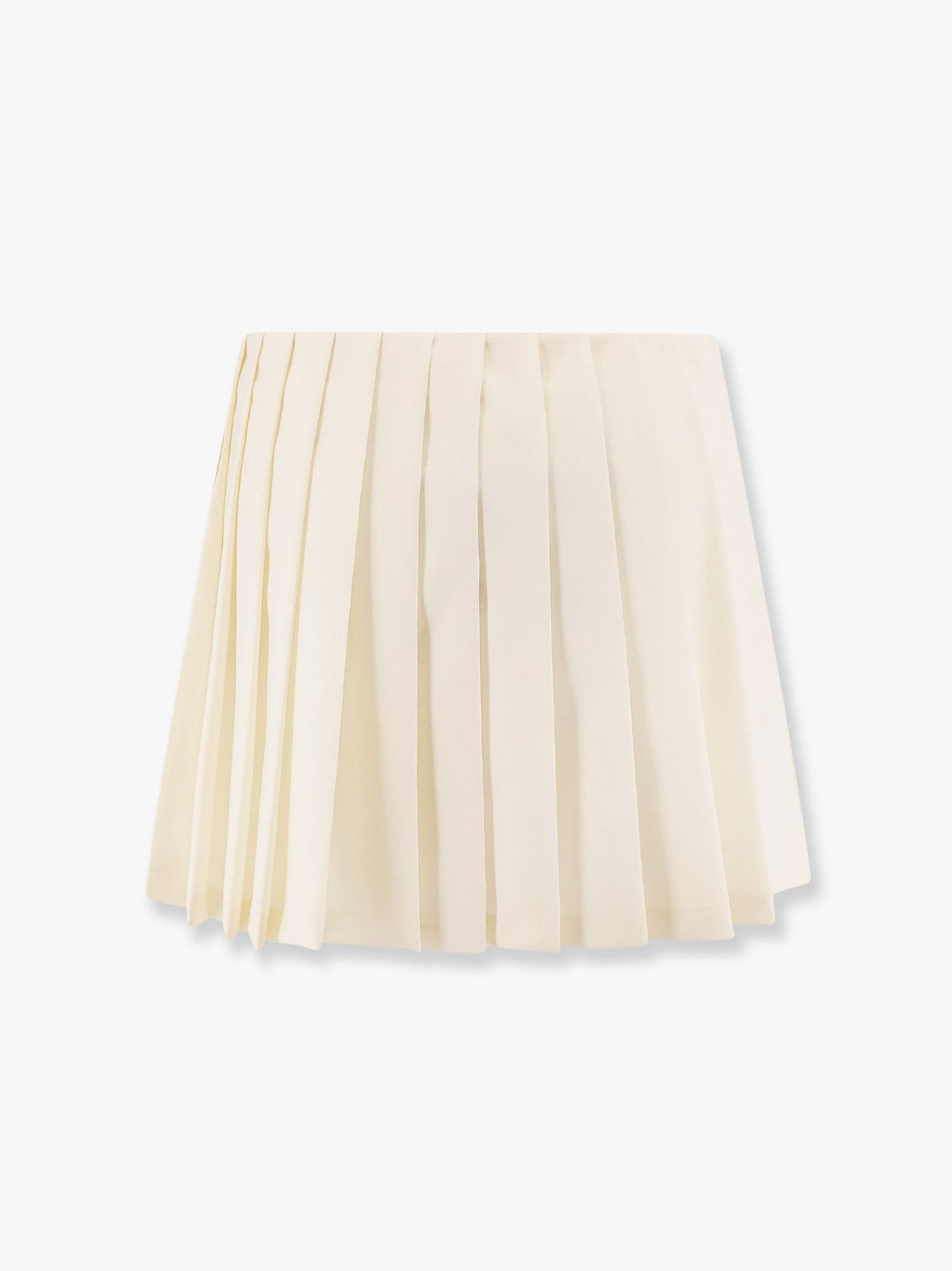 Plissé wool and mohair skirt