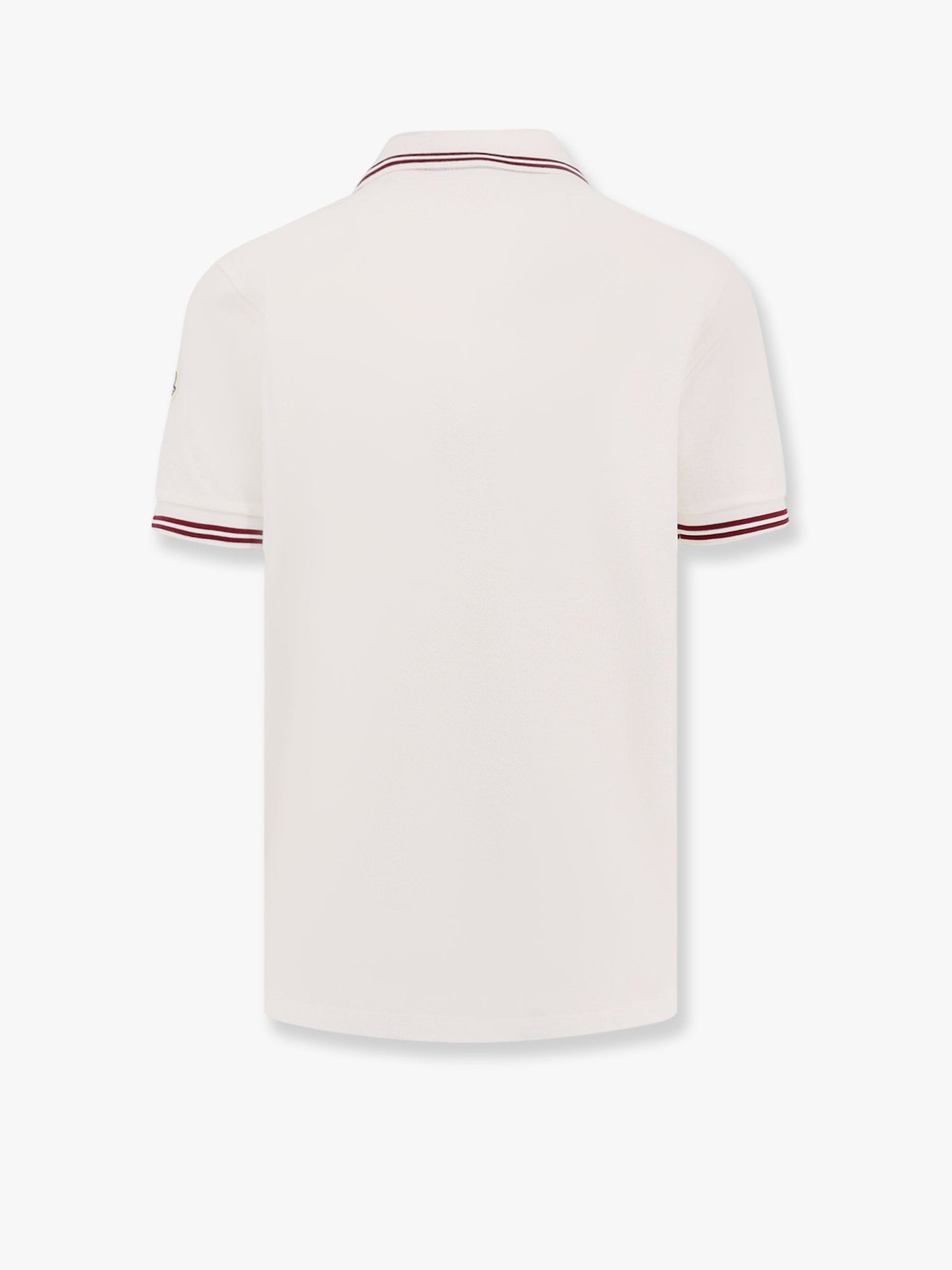 Cotton polo shirt with contrasting profiles