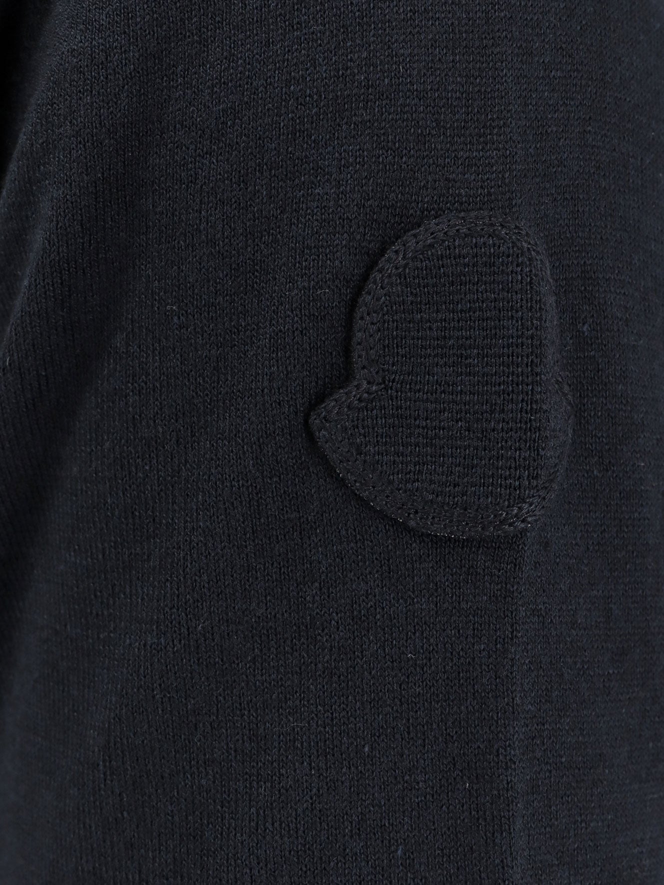 Silk and cotton sweater with logo patch