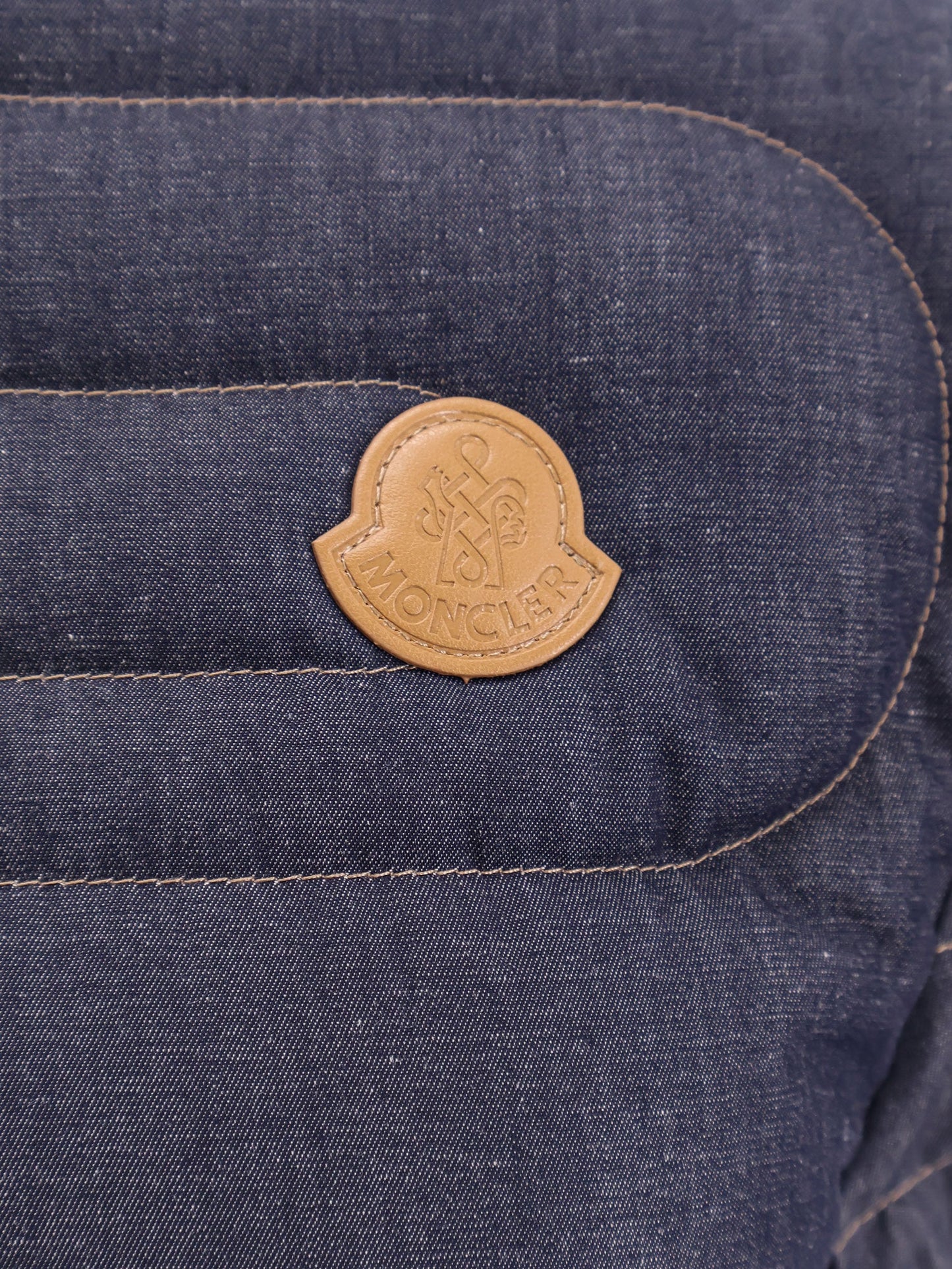 Xiaoqing stretch cotton jacket with denim effect