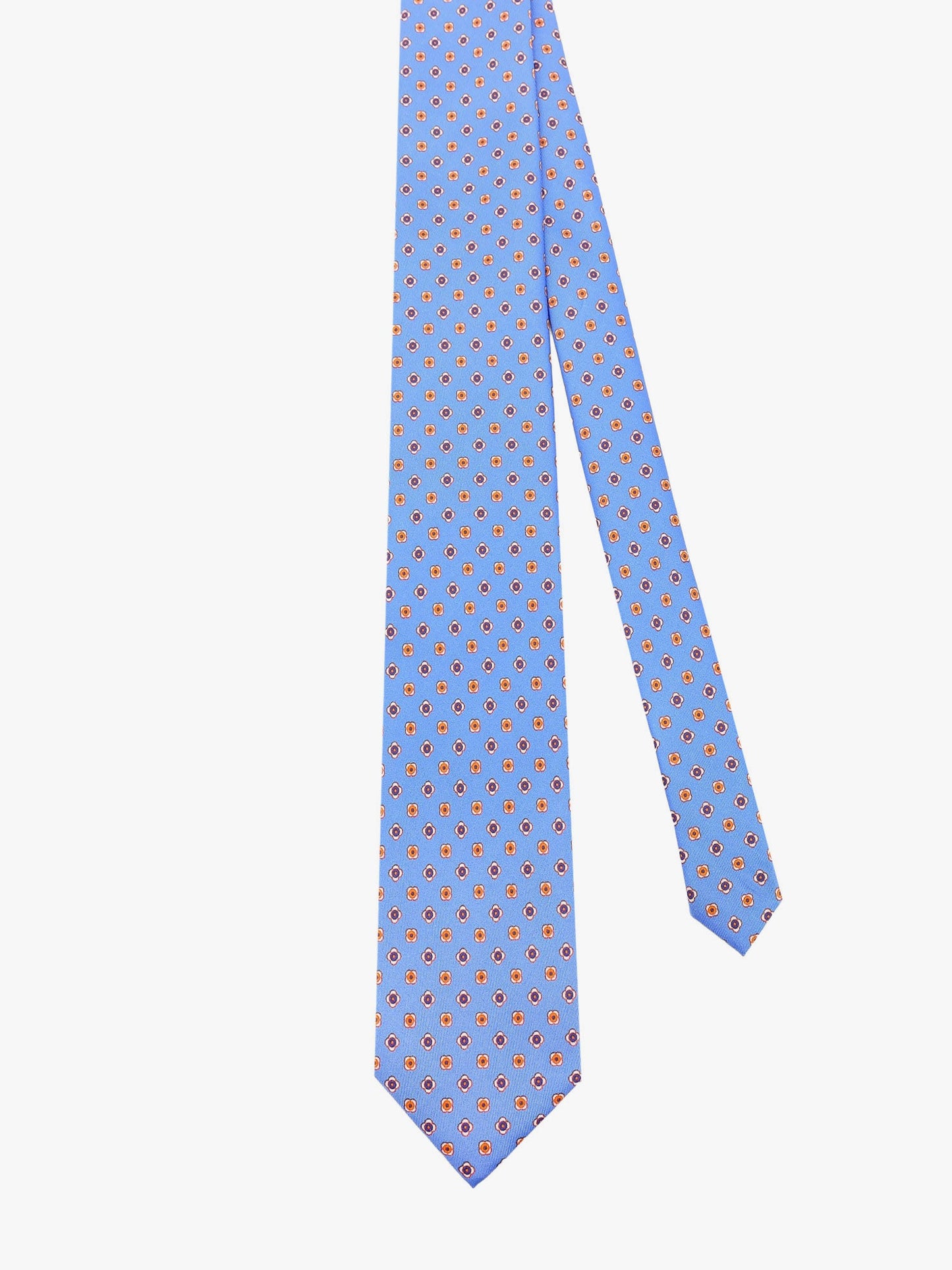 Micro-pattern silk tie